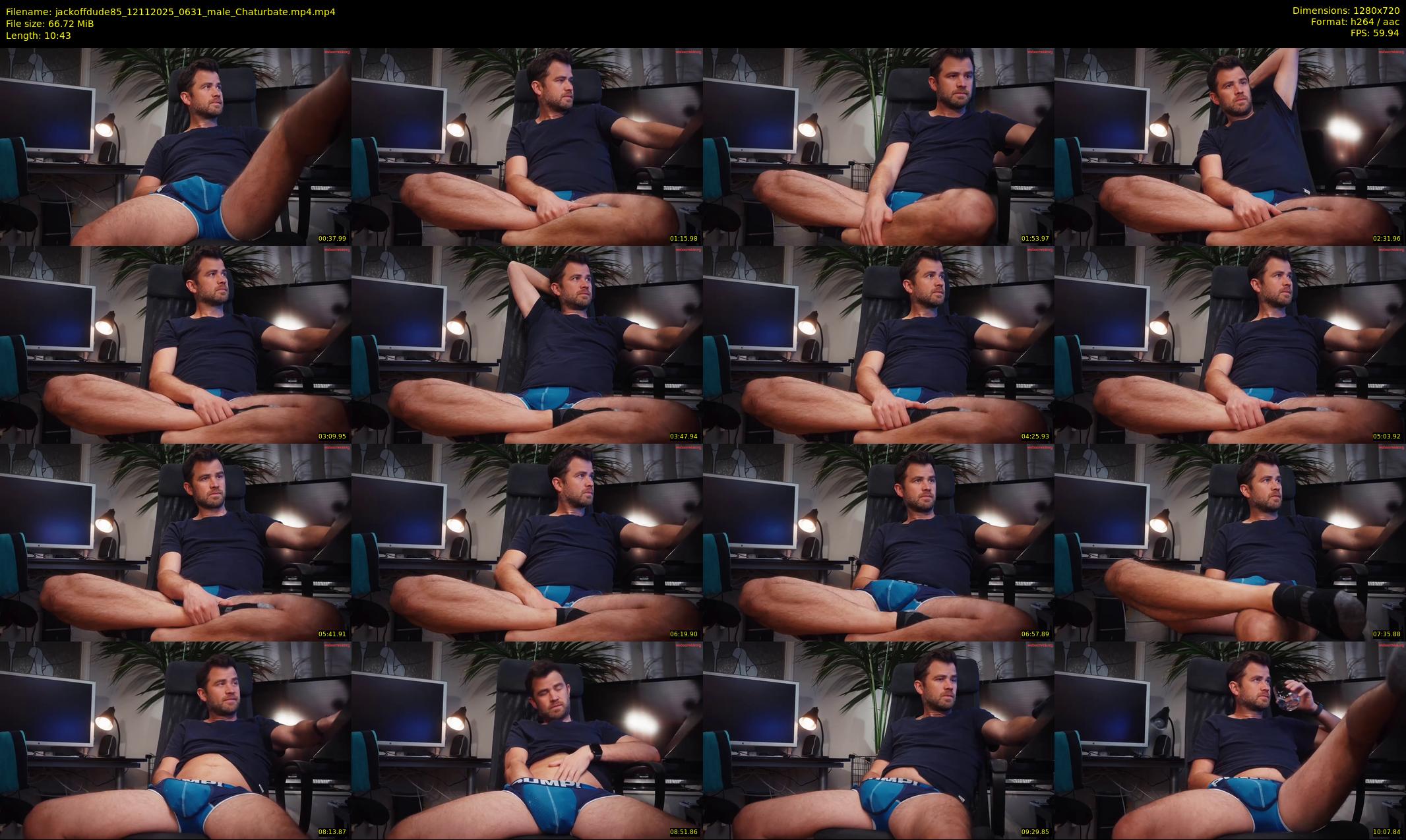 jackoffdude85 — 11 minute Chaturbate male cam show recording, 720p, Nov 12, 2025