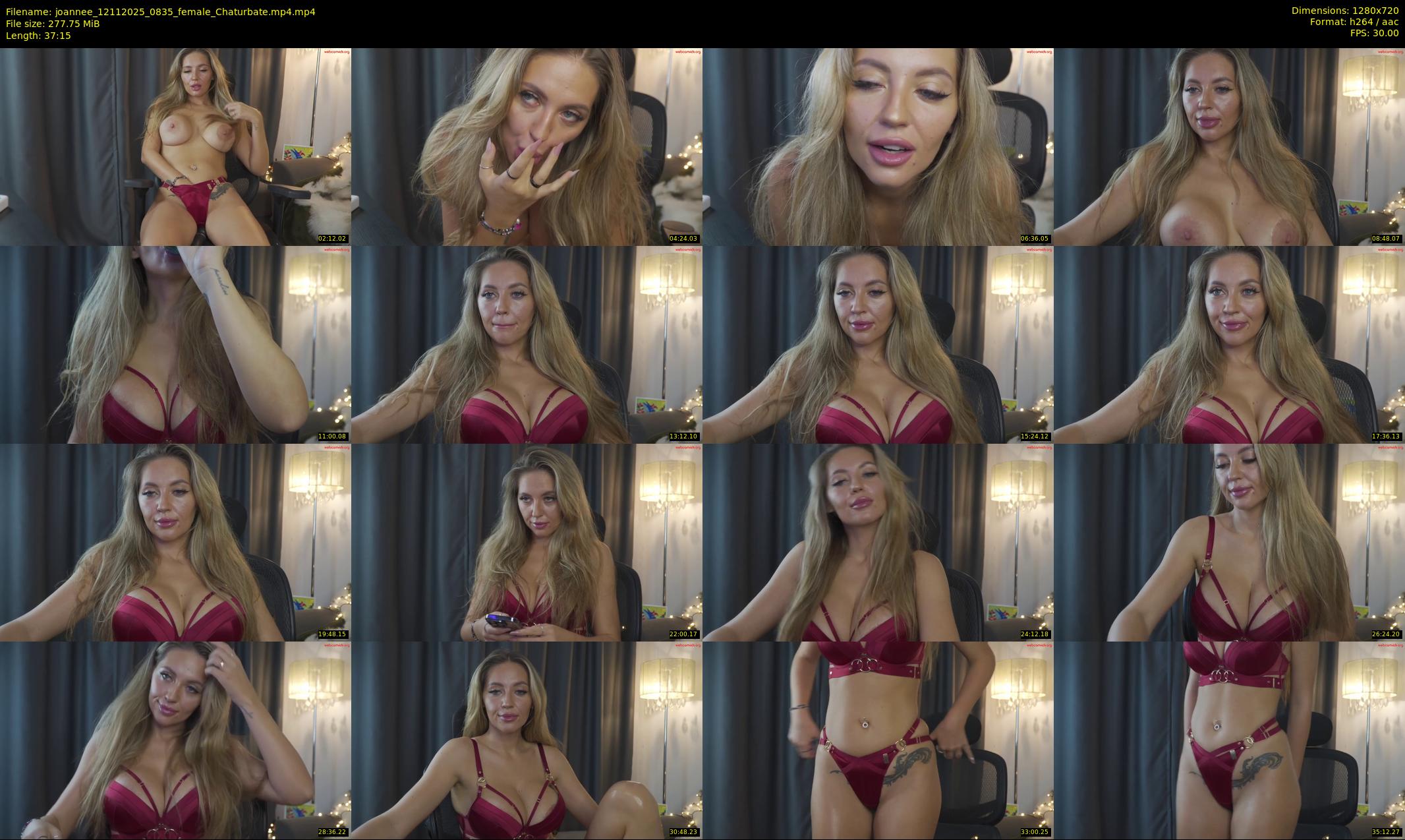 joannee — 38 minute Chaturbate female cam show recording, 720p, Nov 12, 2025