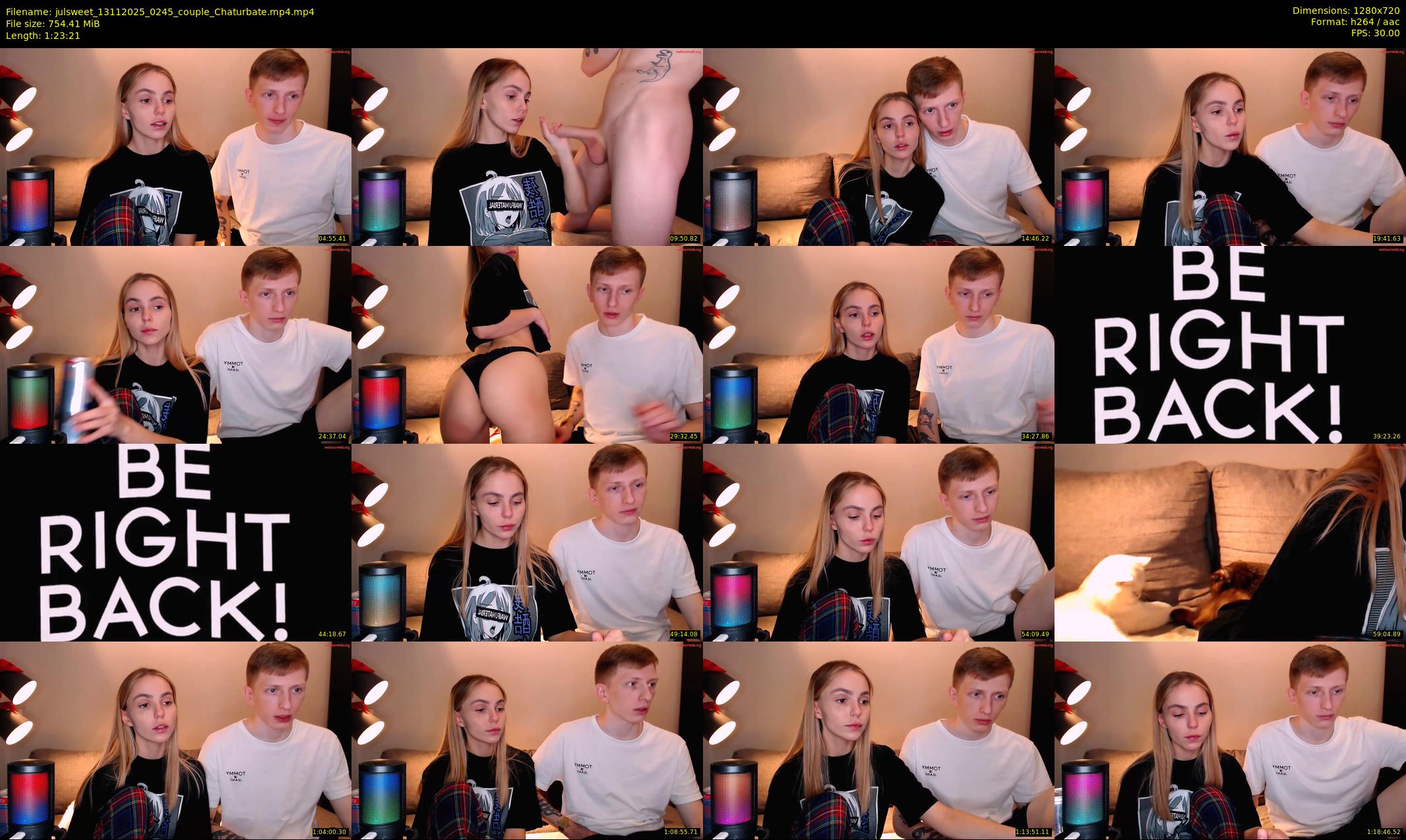 julsweet — 84 minute Chaturbate male cam show recording, 720p, Nov 13, 2025