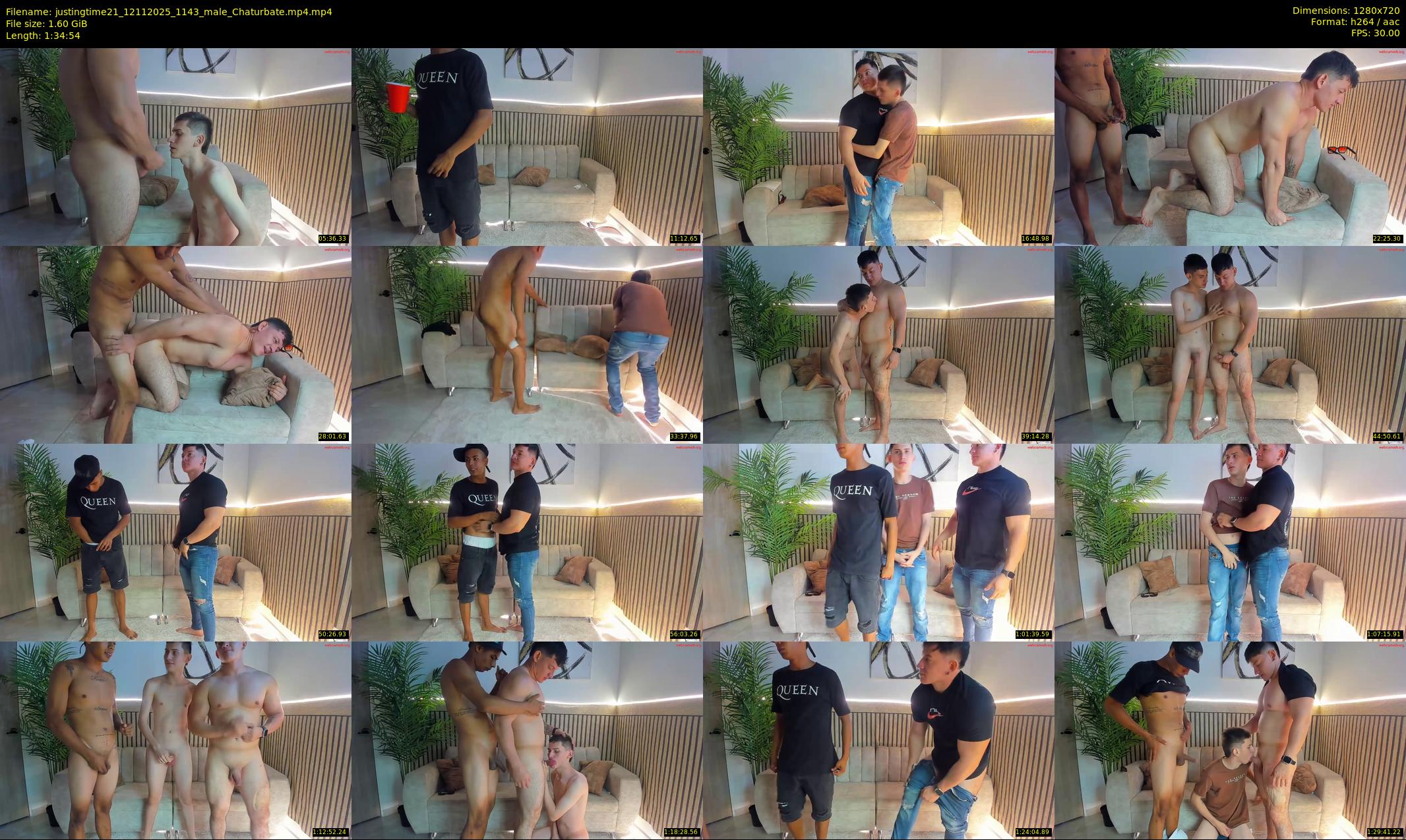 justingtime21 — 95 minute Chaturbate male cam show recording, 720p, Nov 12, 2025