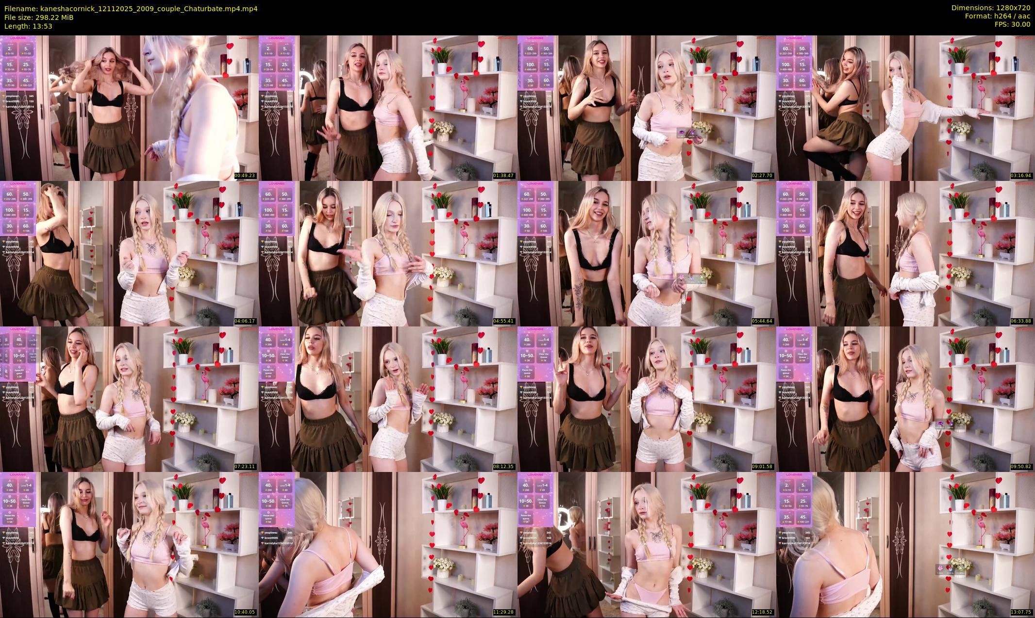 kaneshacornick — 14 minute Chaturbate female cam show recording, 720p, Nov 12, 2025
