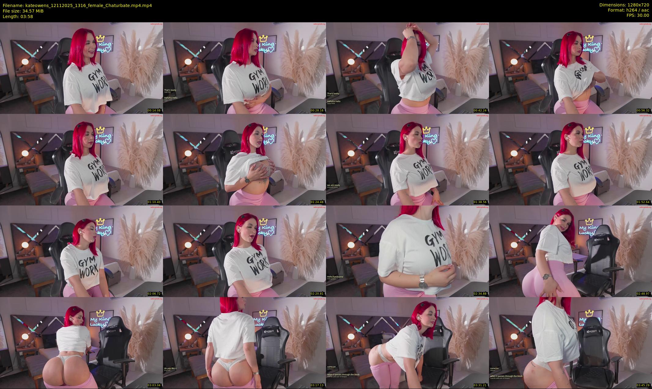 kateowens — 4 minute Chaturbate female cam show recording, 720p, Nov 12, 2025
