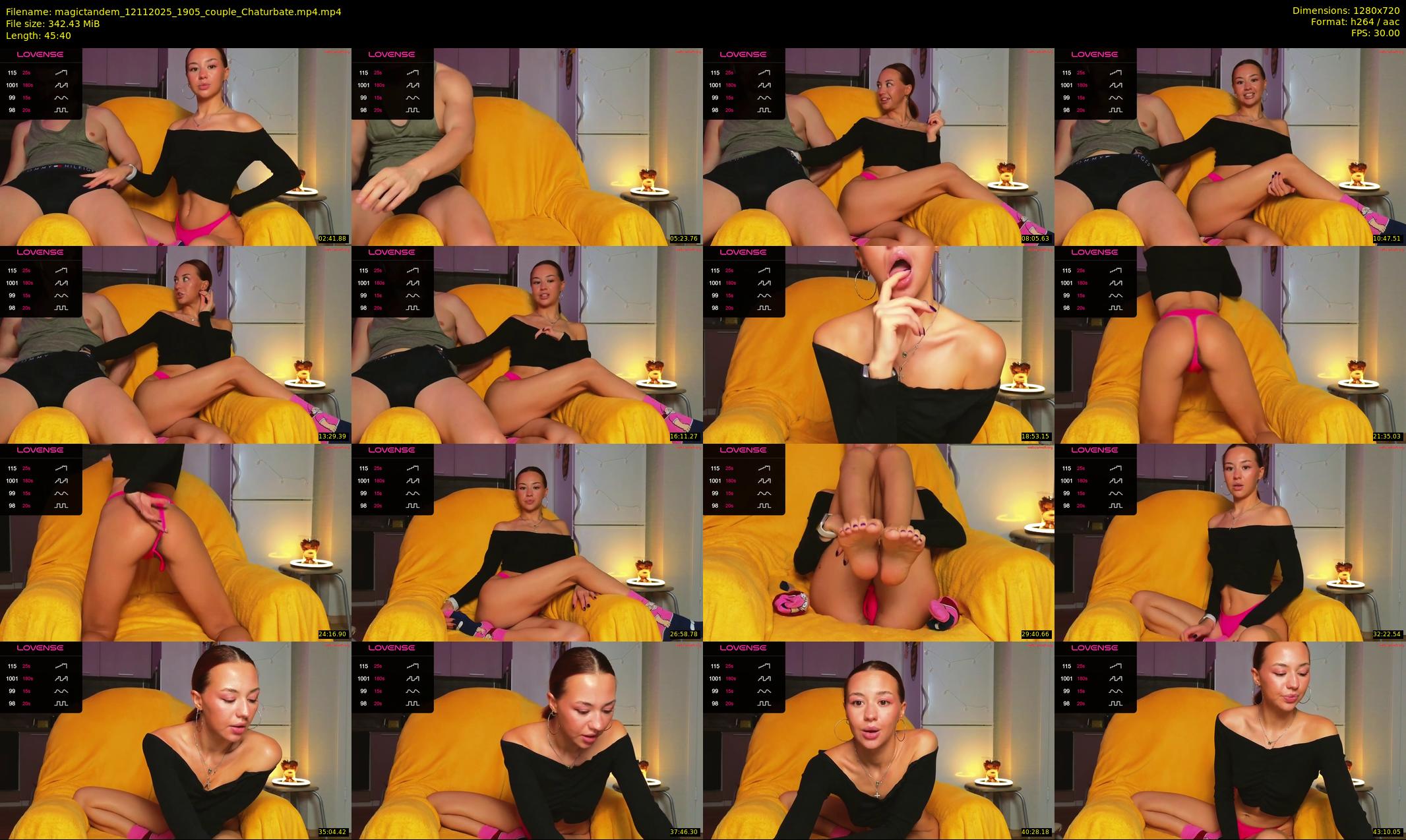 magictandem — 46 minute Chaturbate couple cam show recording, 720p, Nov 12, 2025