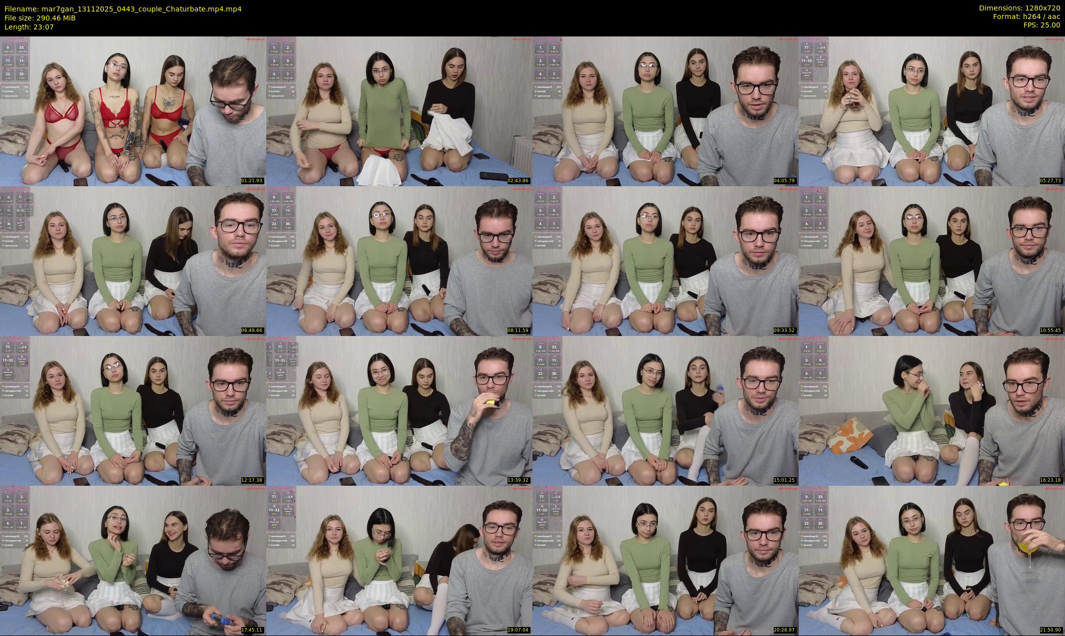 mar7gan — 24 minute Chaturbate couple cam show recording, 720p, Nov 13, 2025