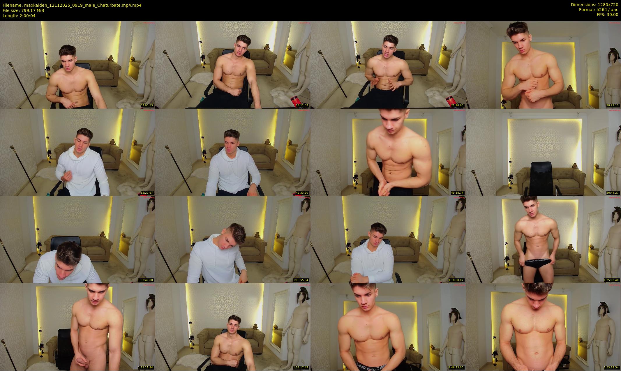 maxkaiden — 121 minute Chaturbate male cam show recording, 720p, Nov 12, 2025