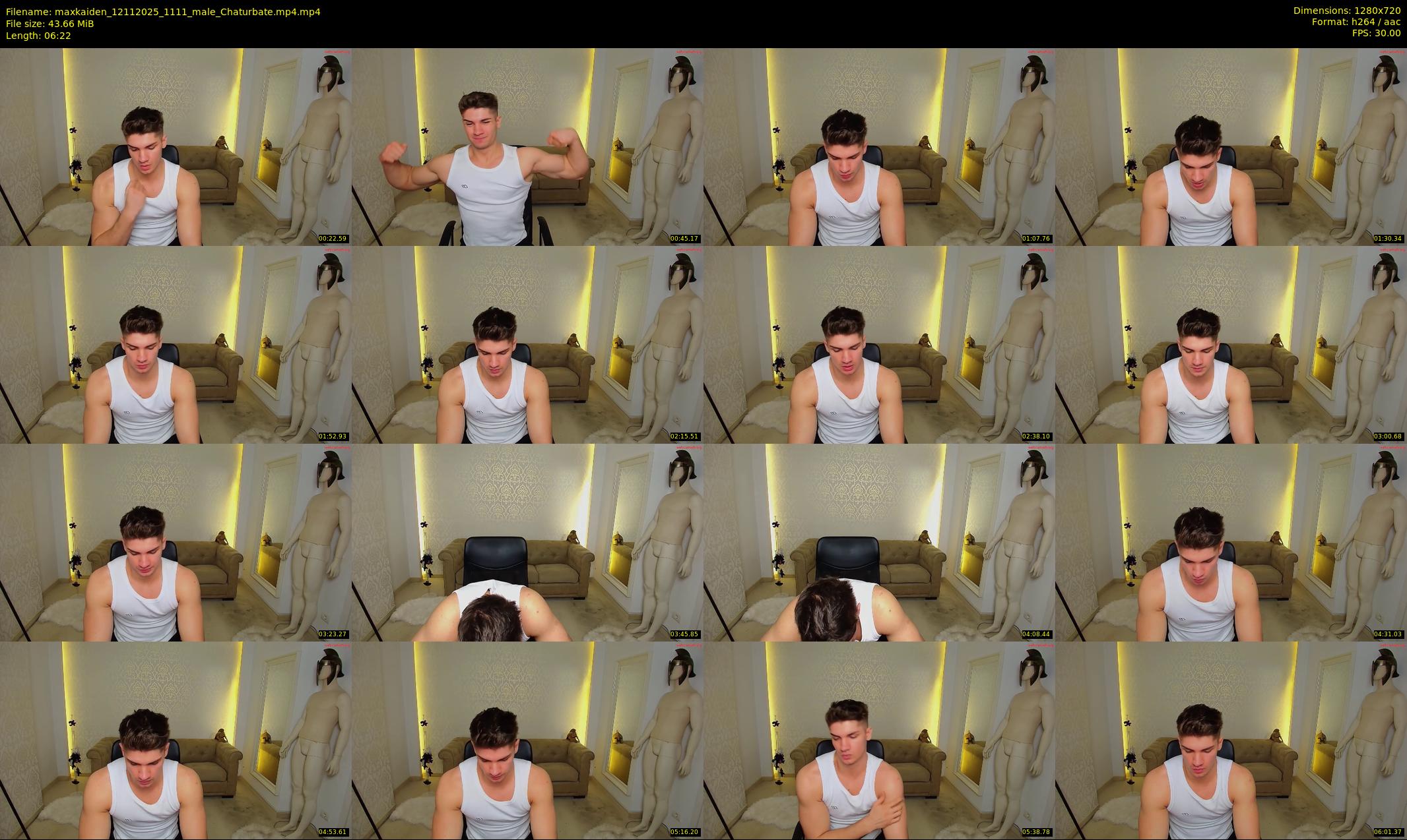 maxkaiden — 7 minute Chaturbate male cam show recording, 720p, Nov 12, 2025
