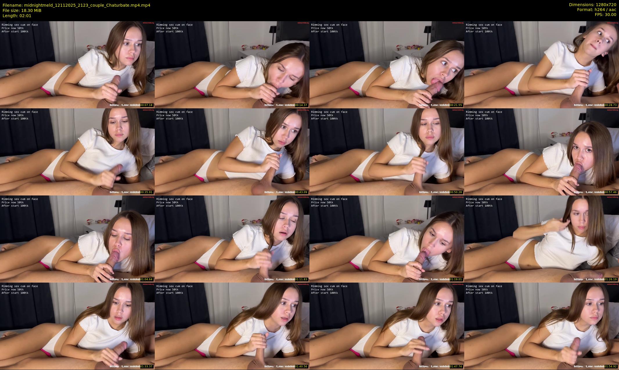 midnightmeld — 3 minute Chaturbate couple cam show recording, 720p, Nov 12, 2025