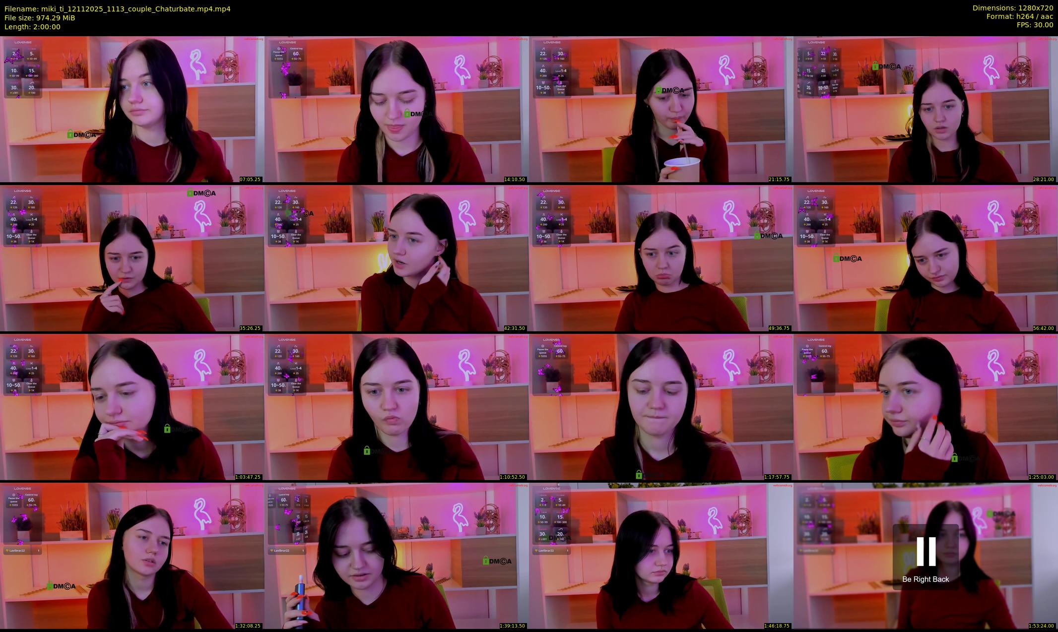 miki_ti — 120 minute Chaturbate female cam show recording, 720p, Nov 12, 2025