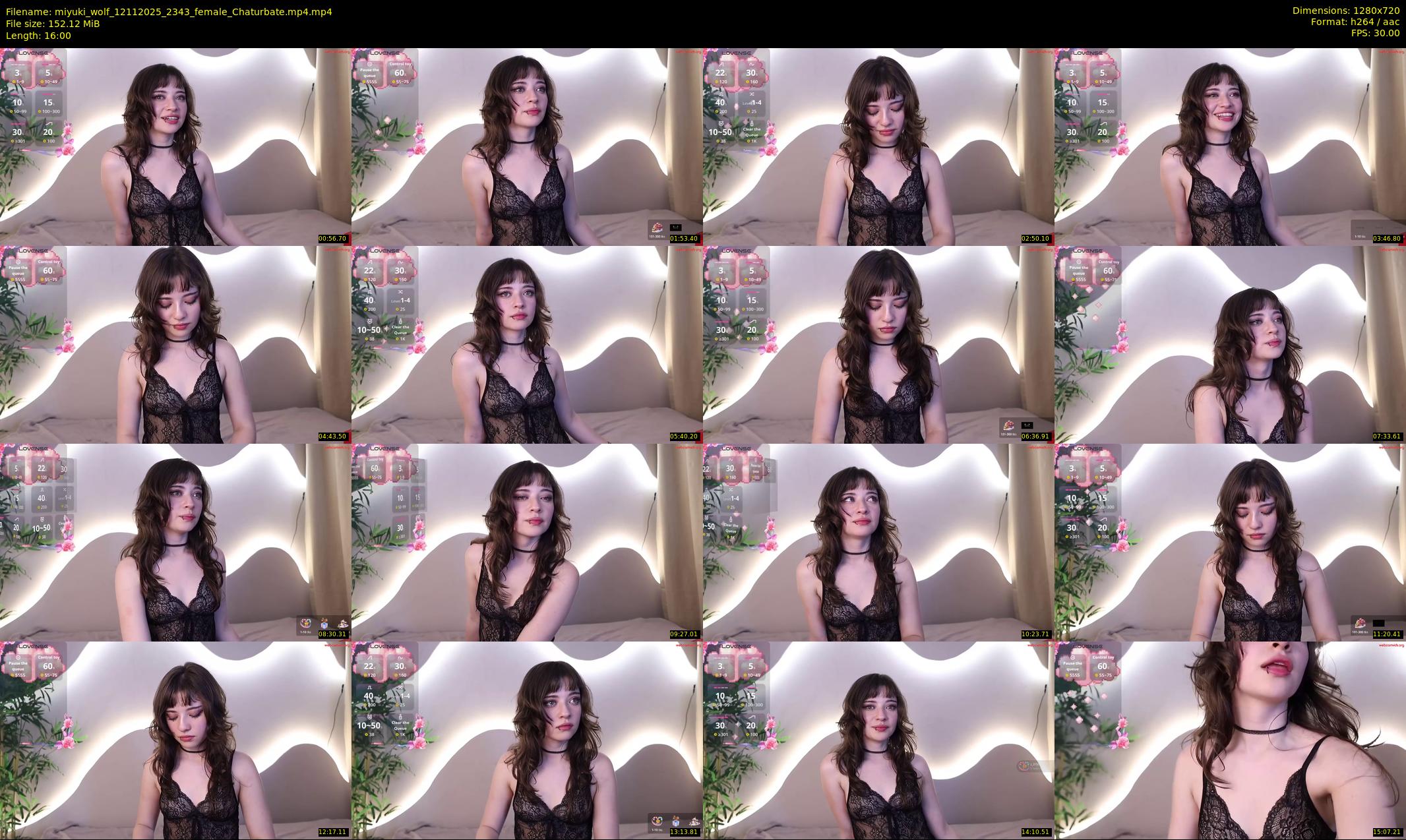 miyuki_wolf — 16 minute Chaturbate female cam show recording, 720p, Nov 12, 2025