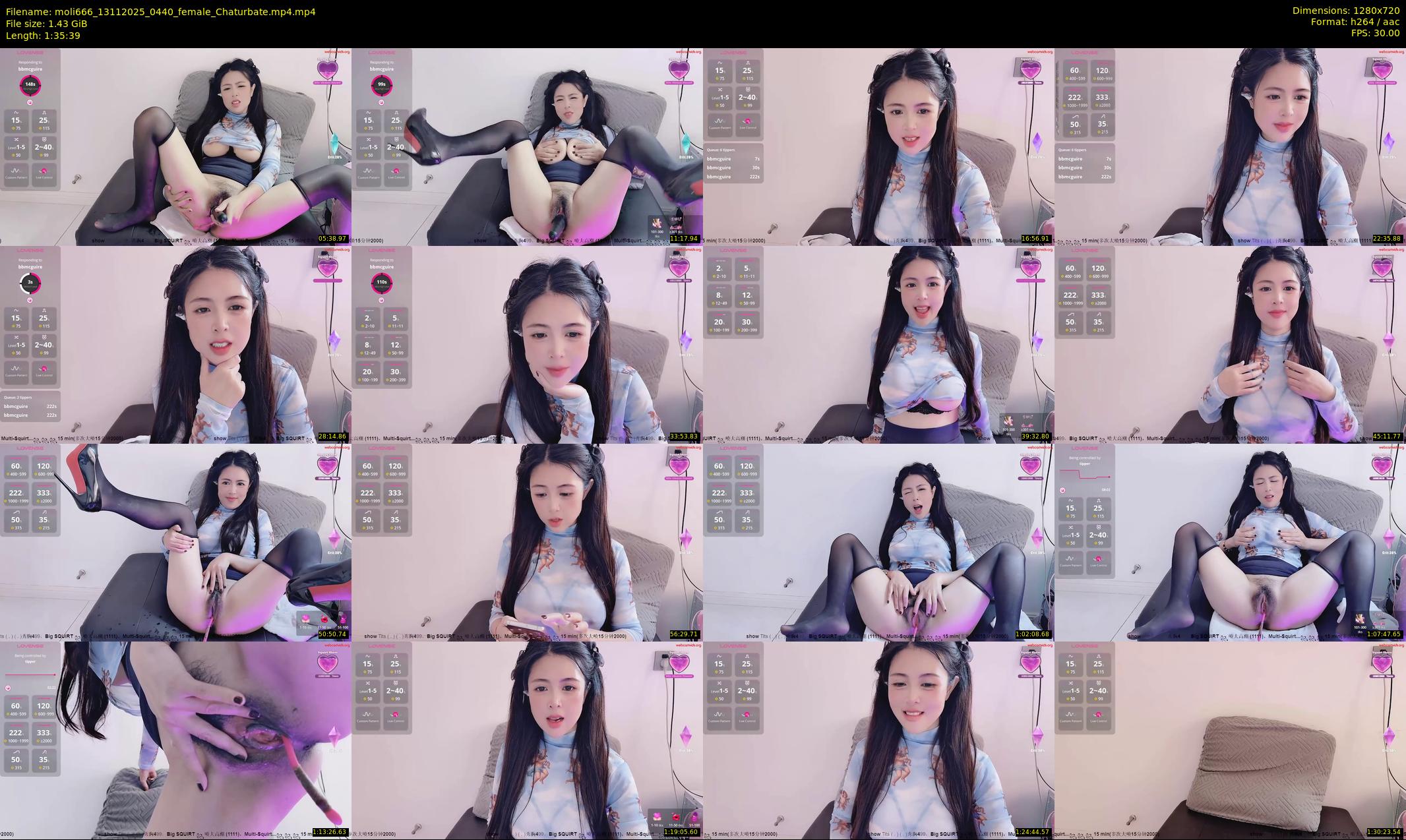 moli666 — 96 minute Chaturbate female cam show recording, 720p, Nov 13, 2025