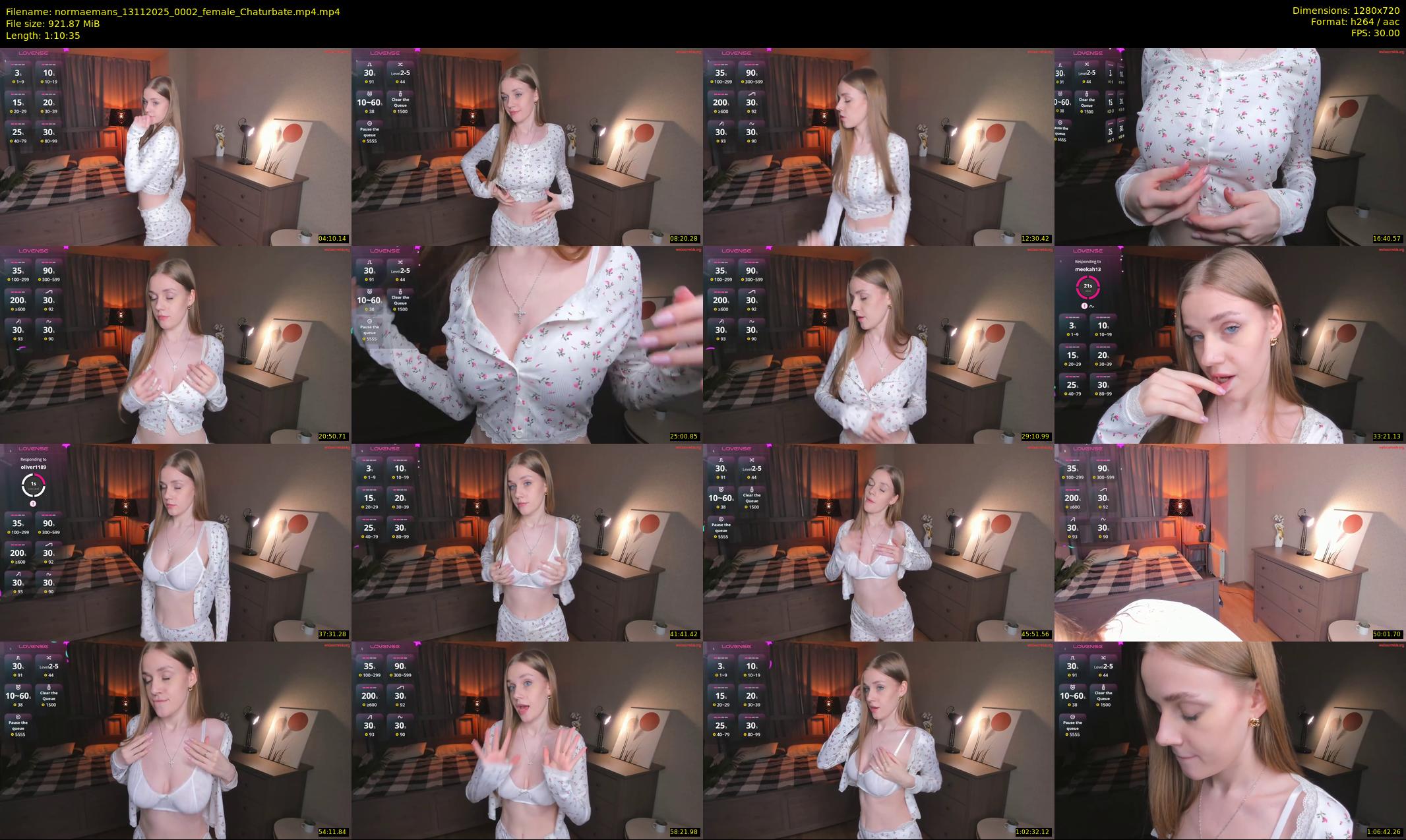 normaemans — 71 minute Chaturbate female cam show recording, 720p, Nov 13, 2025