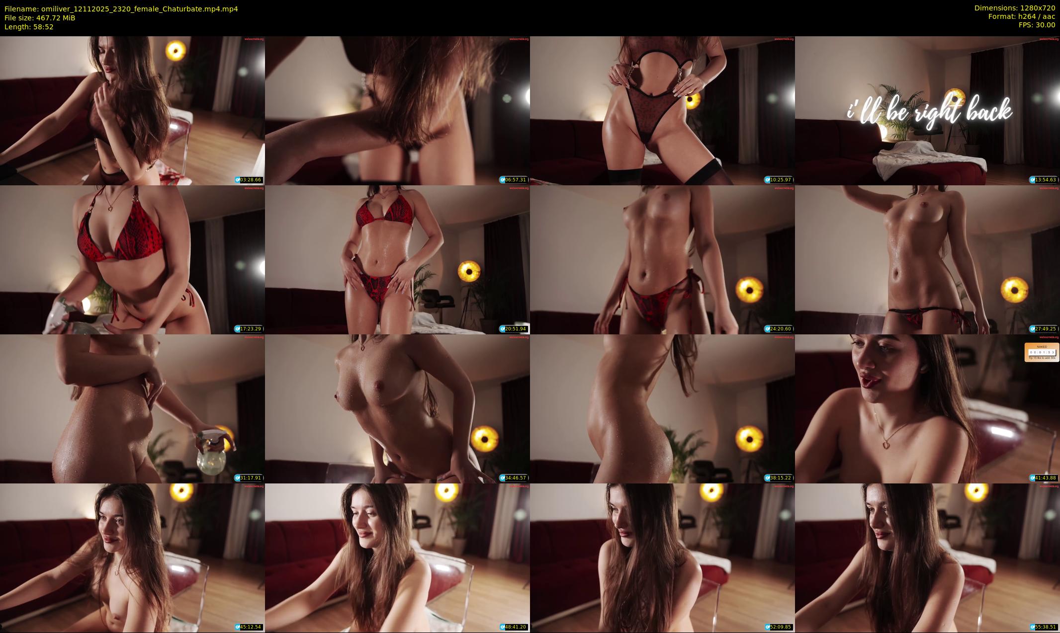 omiliver — 59 minute Chaturbate female cam show recording, 720p, Nov 12, 2025