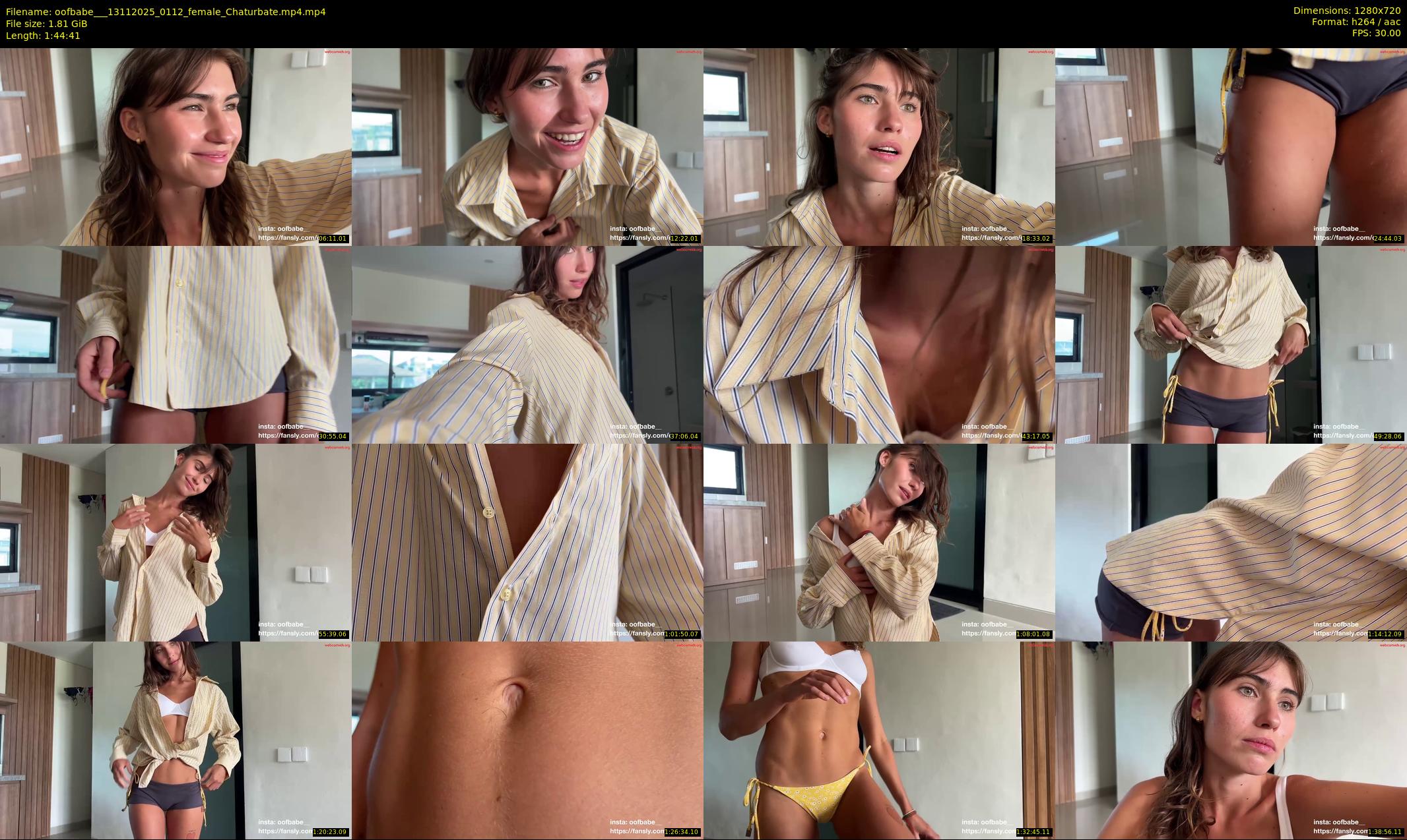 oofbabe__ — 105 minute Chaturbate female cam show recording, 720p, Nov 13, 2025