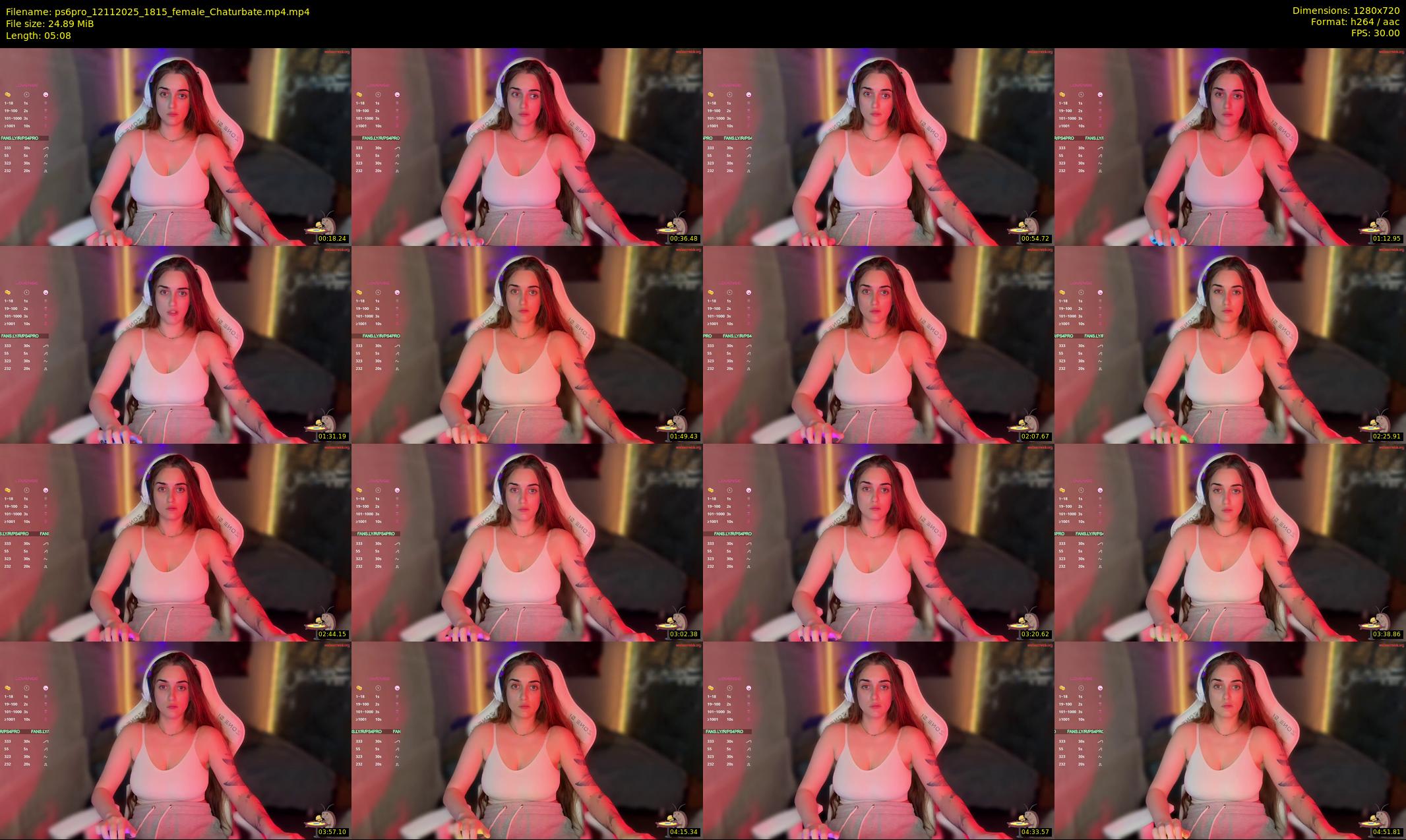 ps6pro — 6 minute Chaturbate female cam show recording, 720p, Nov 12, 2025