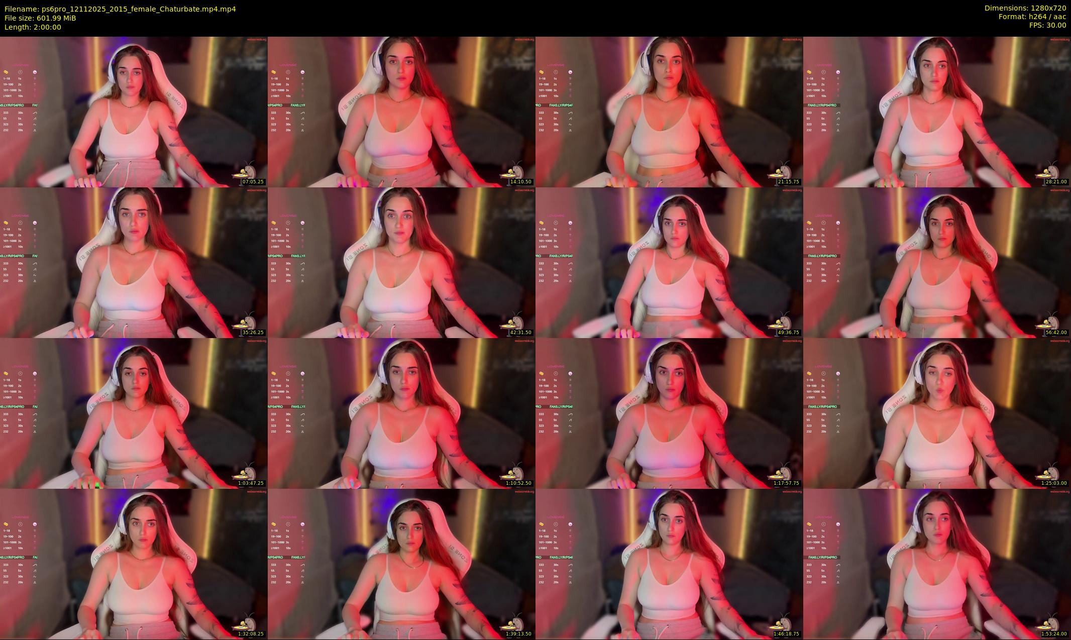 ps6pro — 120 minute Chaturbate female cam show recording, 720p, Nov 12, 2025