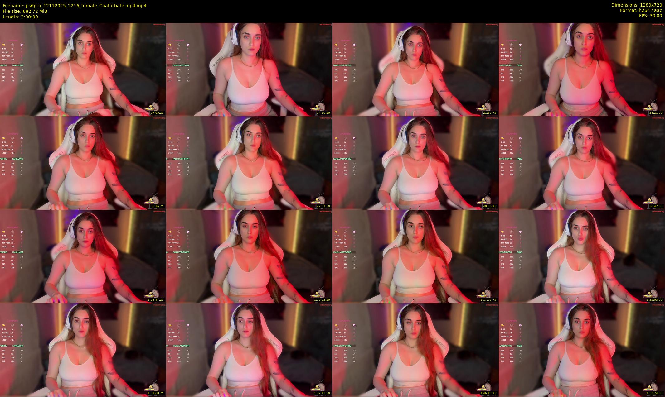 ps6pro — 120 minute Chaturbate female cam show recording, 720p, Nov 12, 2025