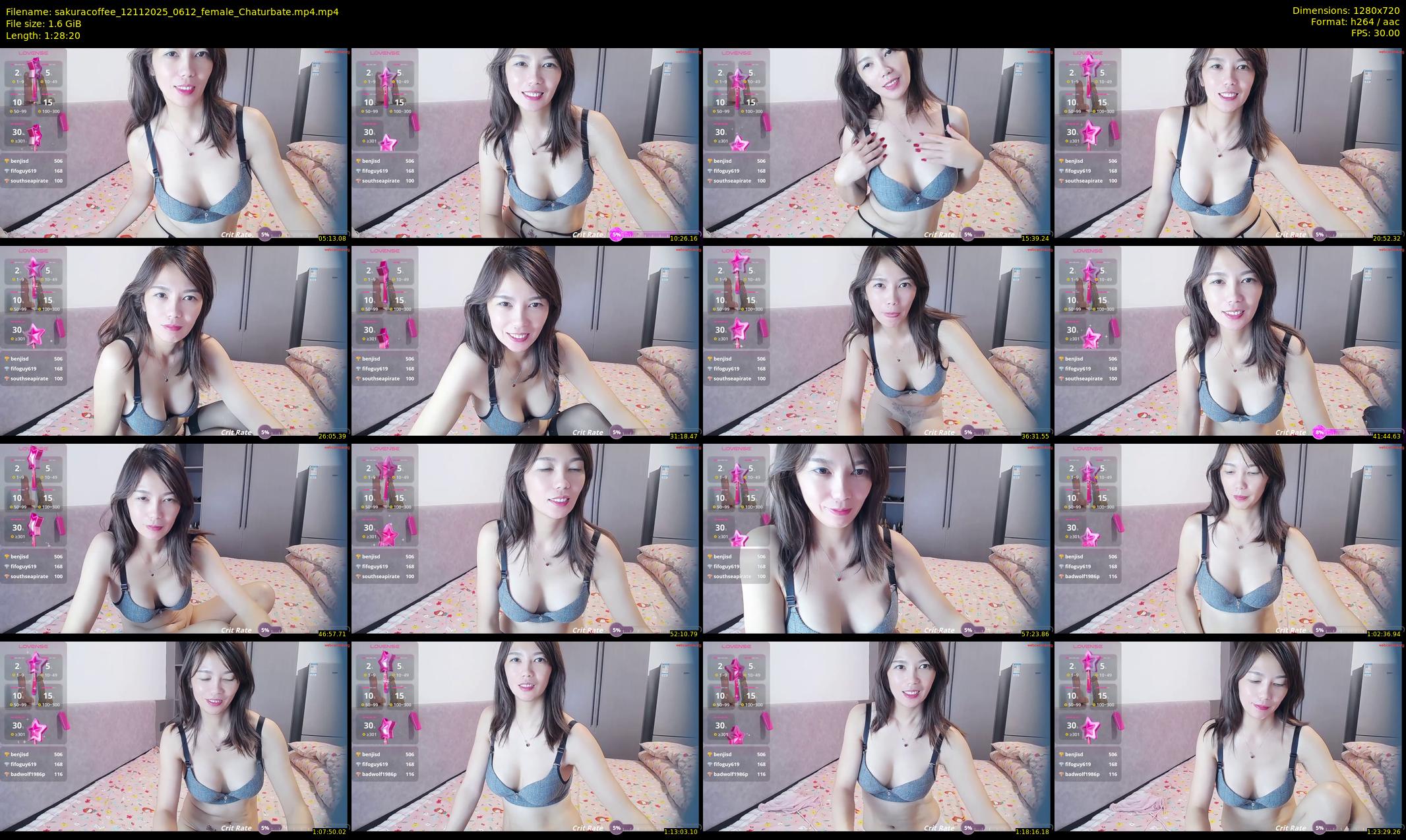 sakuracoffee — 89 minute Chaturbate female cam show recording, 720p, Nov 12, 2025