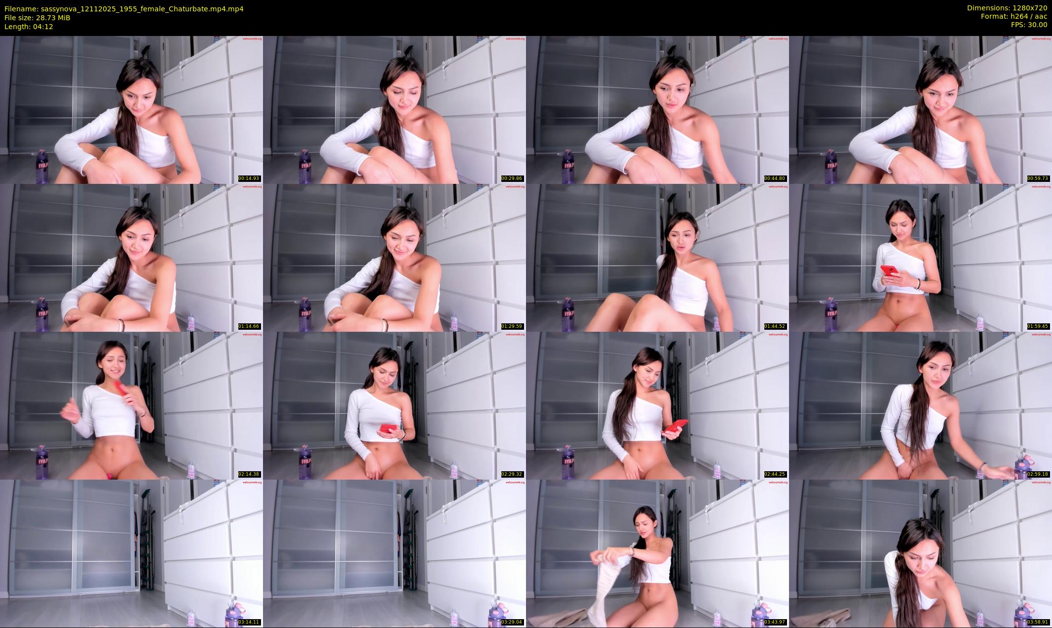 sassynova — 5 minute Chaturbate female cam show recording, 720p, Nov 12, 2025