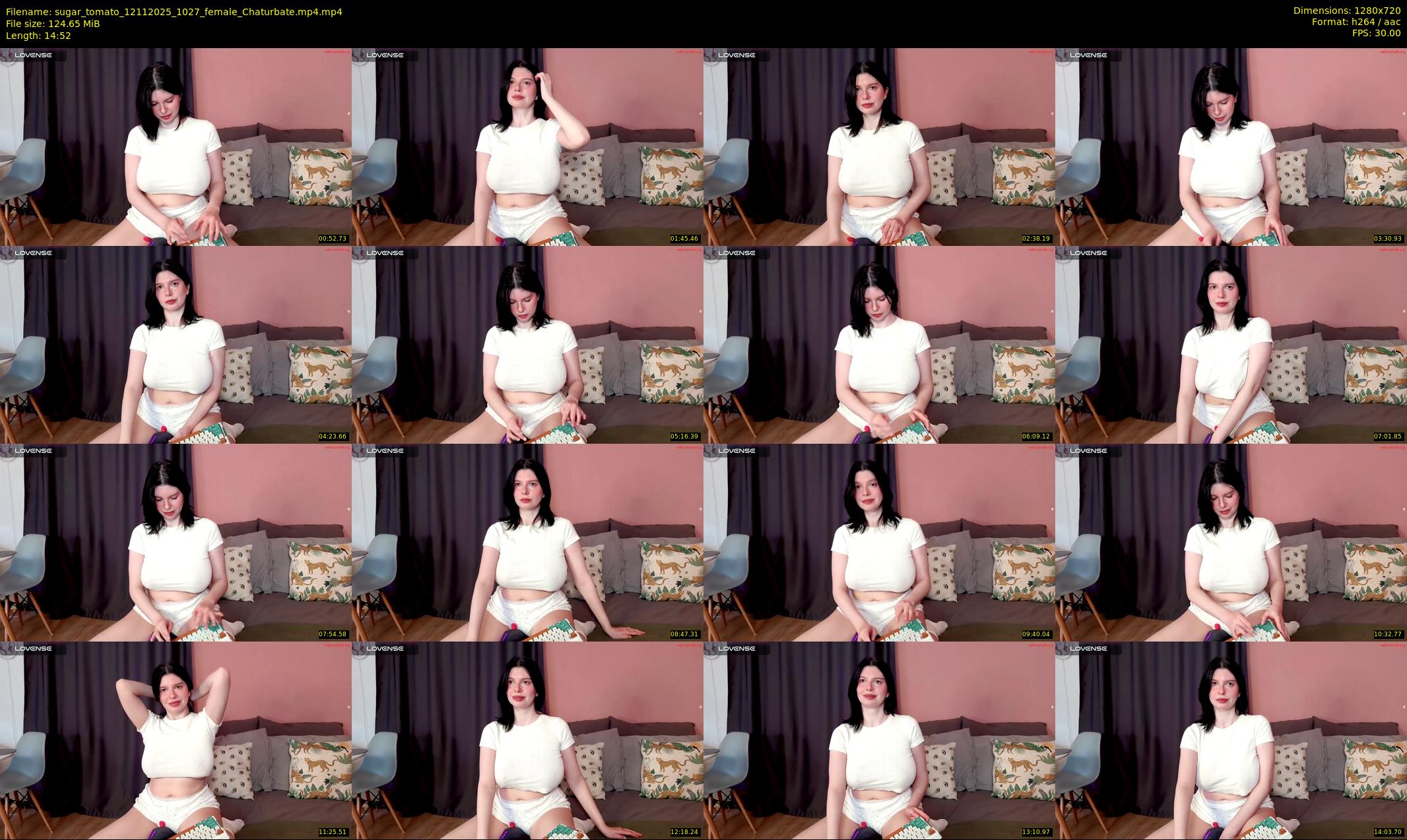 sugar_tomato — 15 minute Chaturbate female cam show recording, 720p, Nov 12, 2025