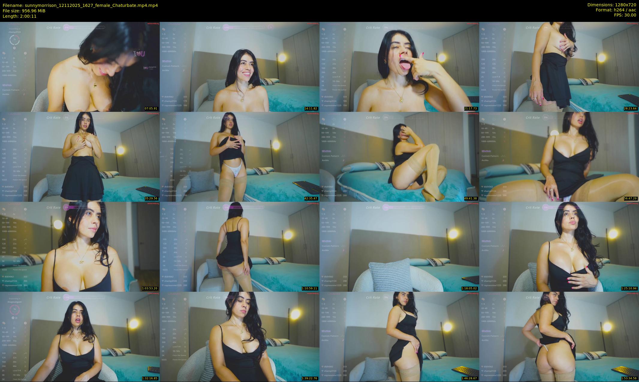 sunnymorrison — 121 minute Chaturbate female cam show recording, 720p, Nov 12, 2025