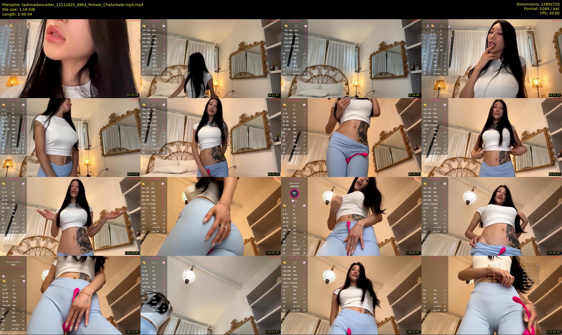 tashinadoncaster — 121 minute Chaturbate female cam show recording, 720p, Nov 12, 2025