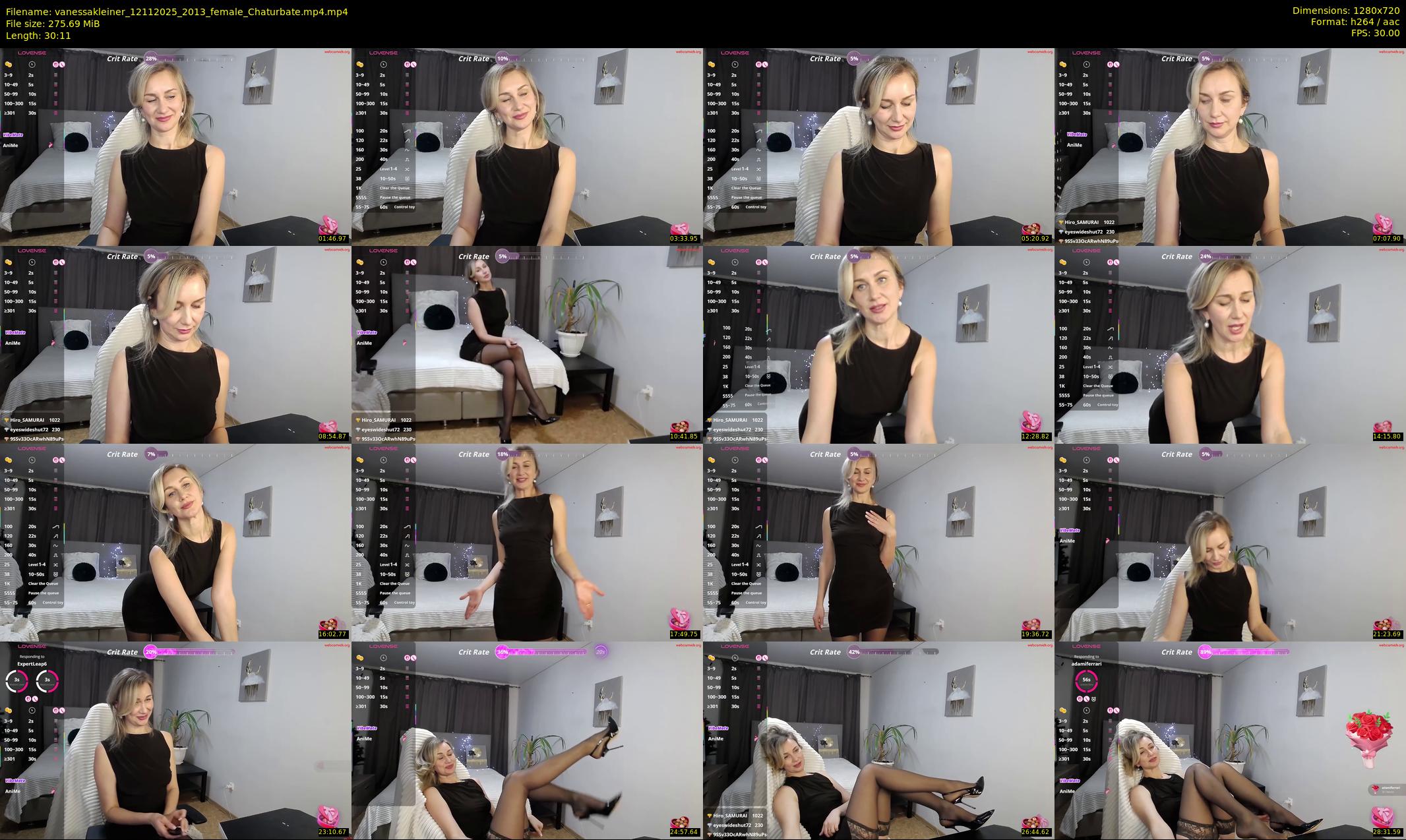 vanessakleiner — 31 minute Chaturbate female cam show recording, 720p, Nov 12, 2025