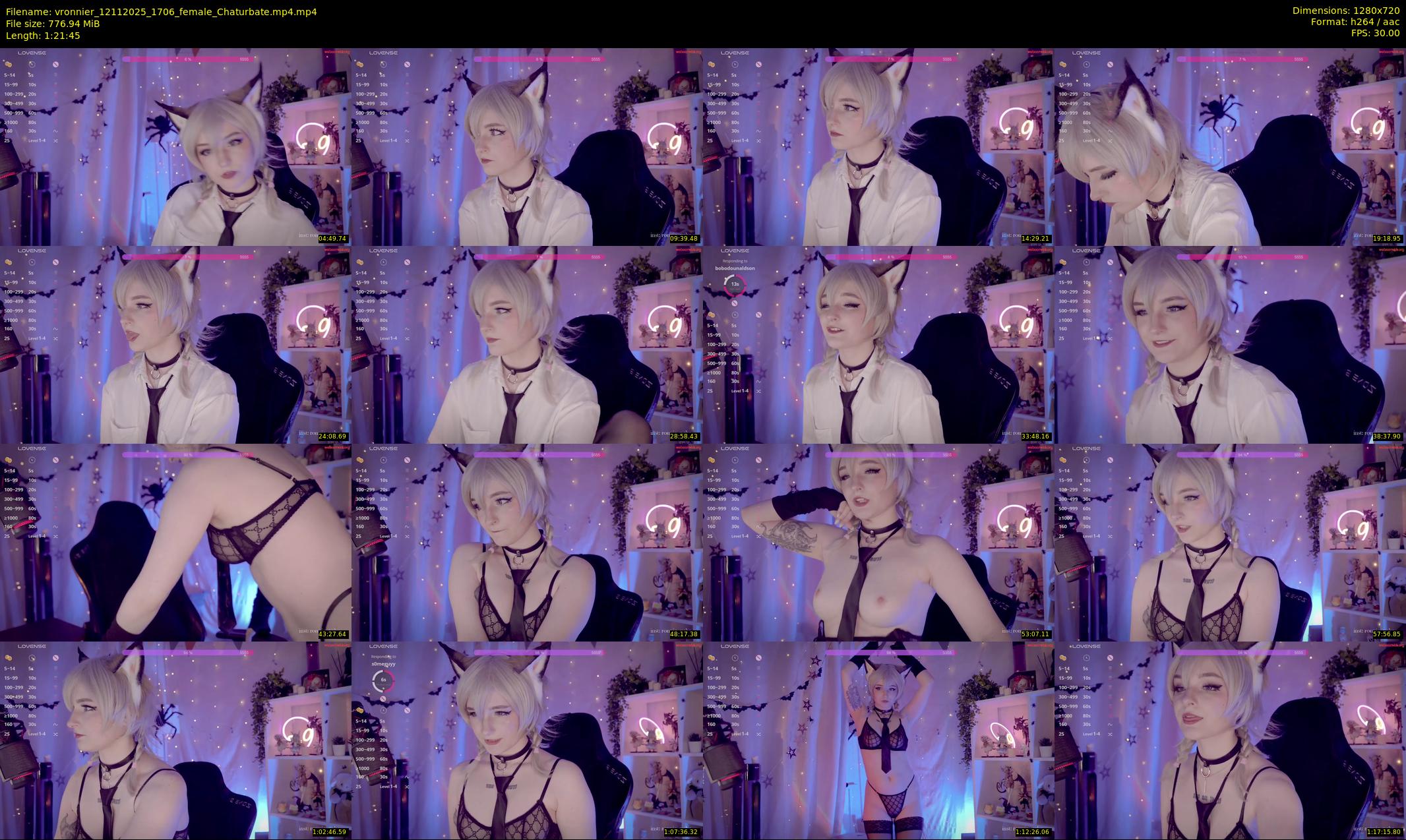 vronnier — 82 minute Chaturbate female cam show recording, 720p, Nov 12, 2025