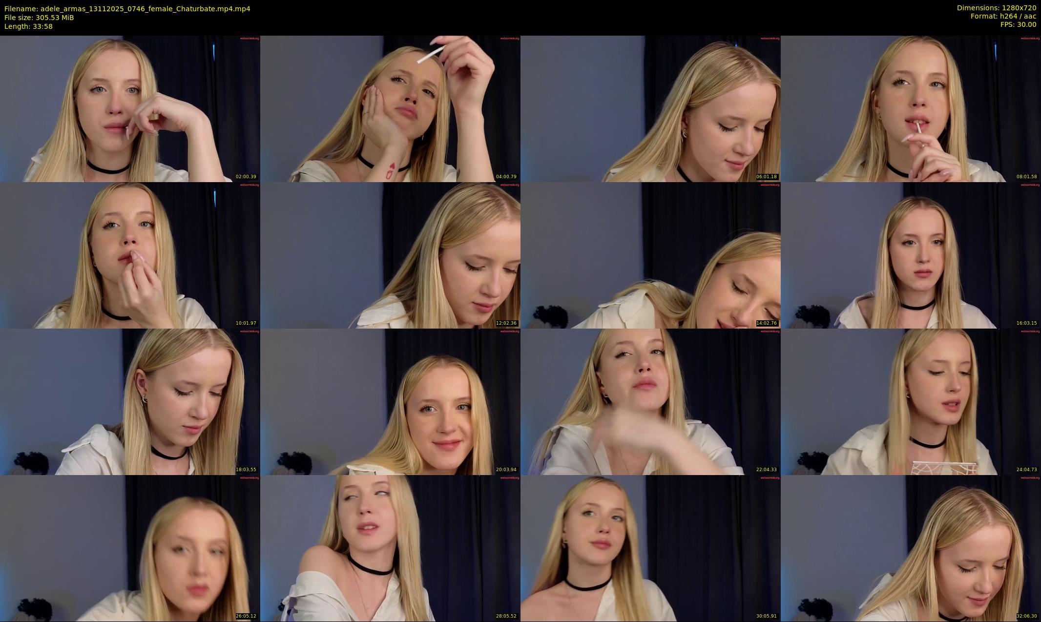 adele_armas — 34 minute Chaturbate female cam show recording, 720p, Nov 13, 2025