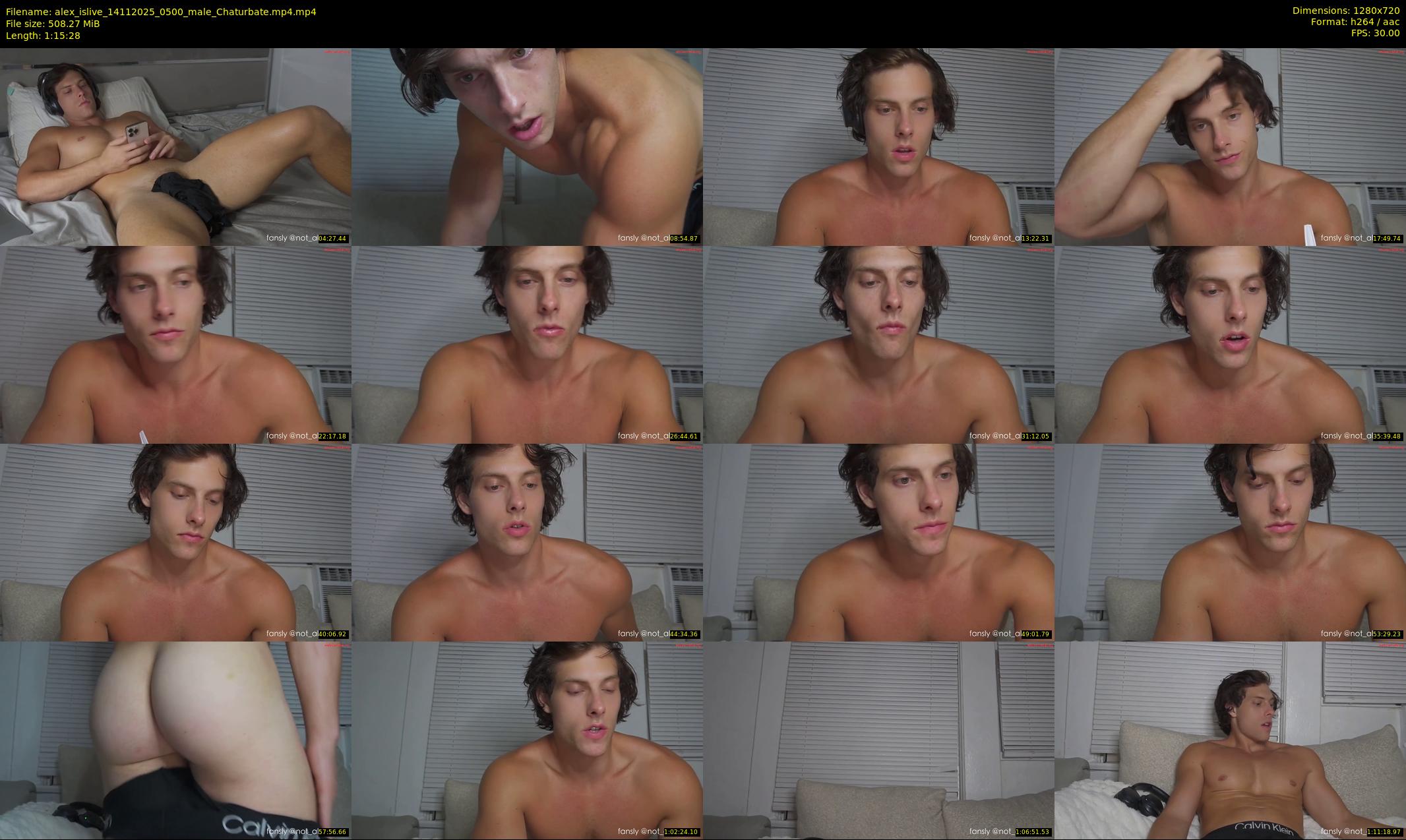 alex_islive — 76 minute Chaturbate male cam show recording, 720p, Nov 14, 2025