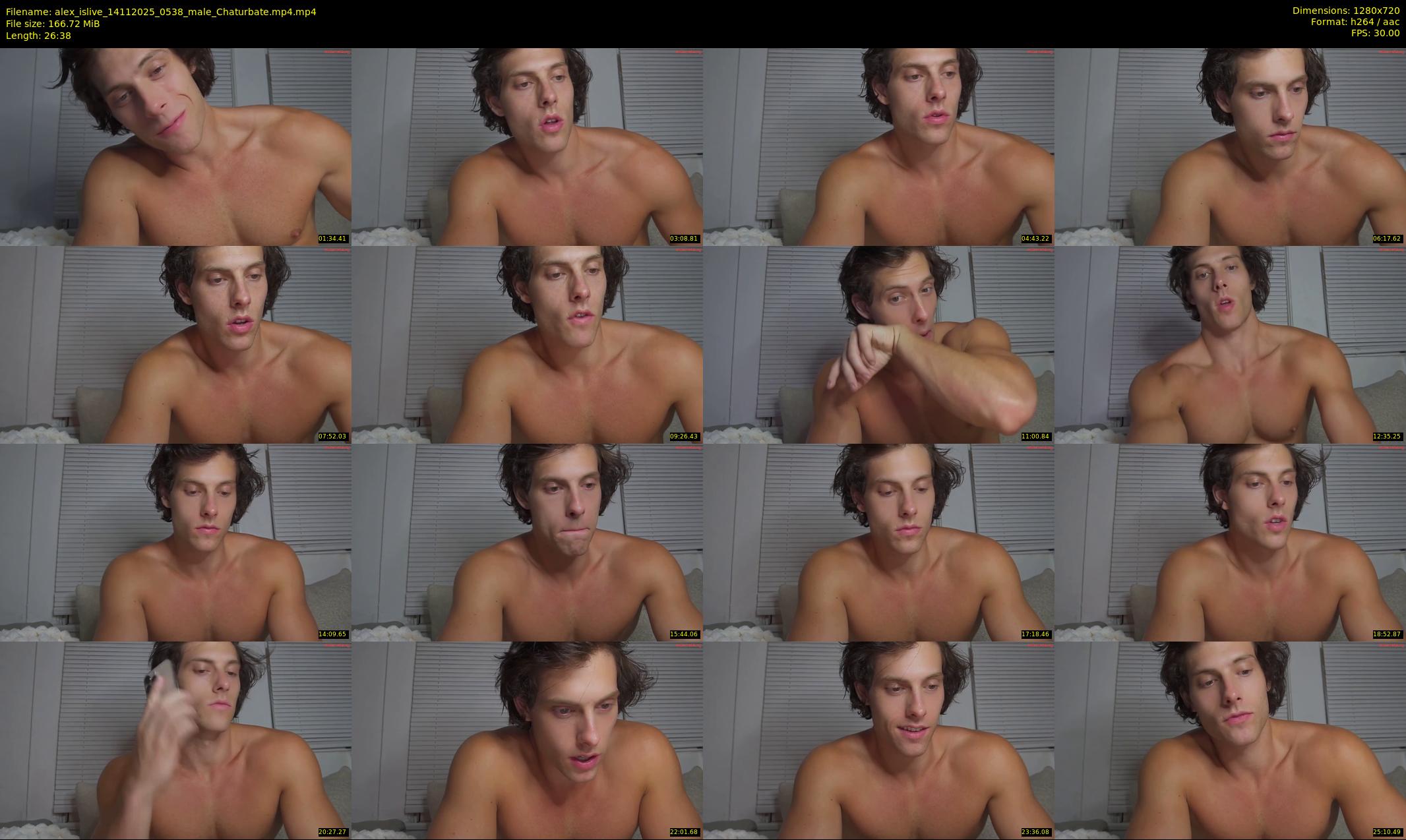 alex_islive — 27 minute Chaturbate male cam show recording, 720p, Nov 14, 2025