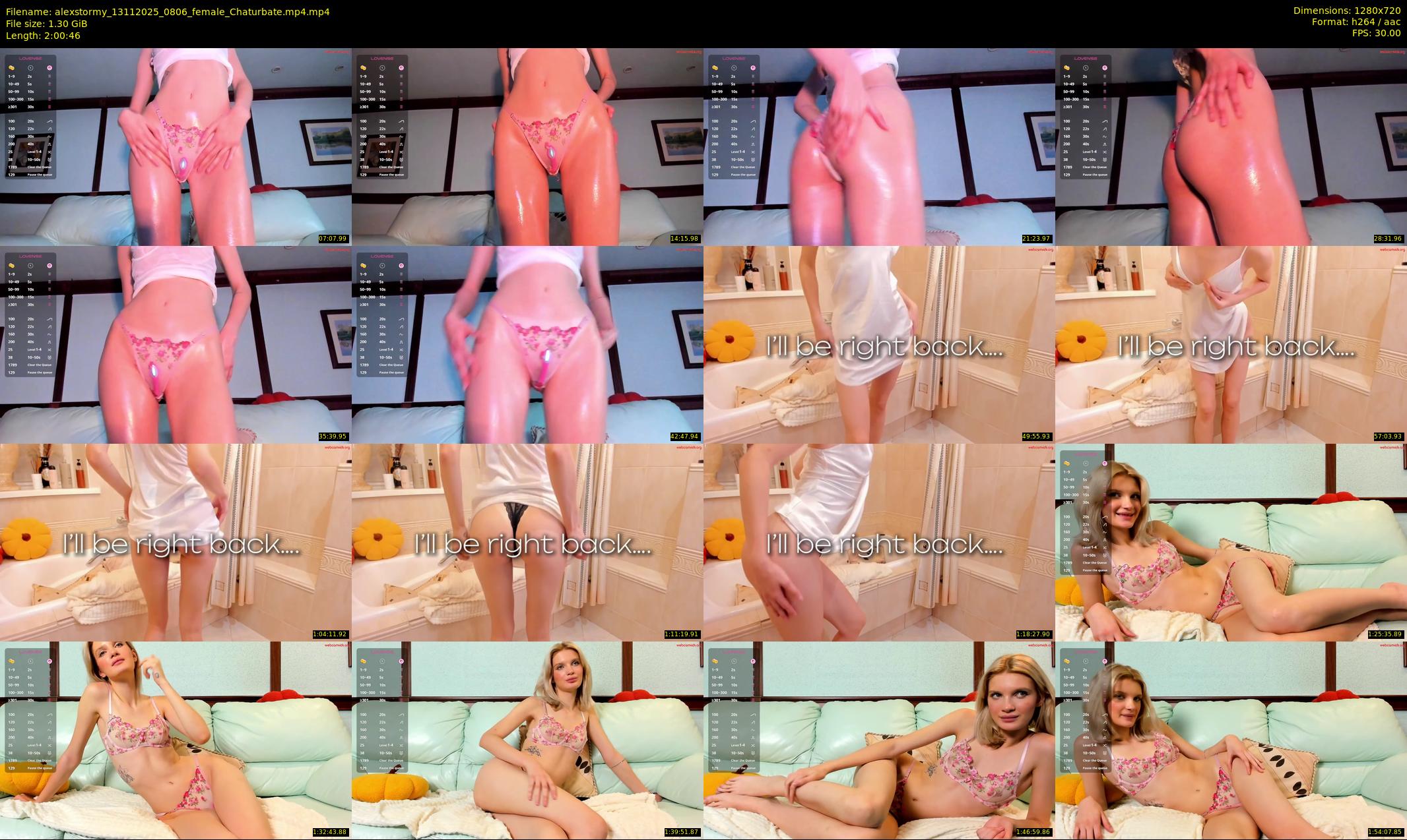 alexstormy — 121 minute Chaturbate female cam show recording, 720p, Nov 13, 2025