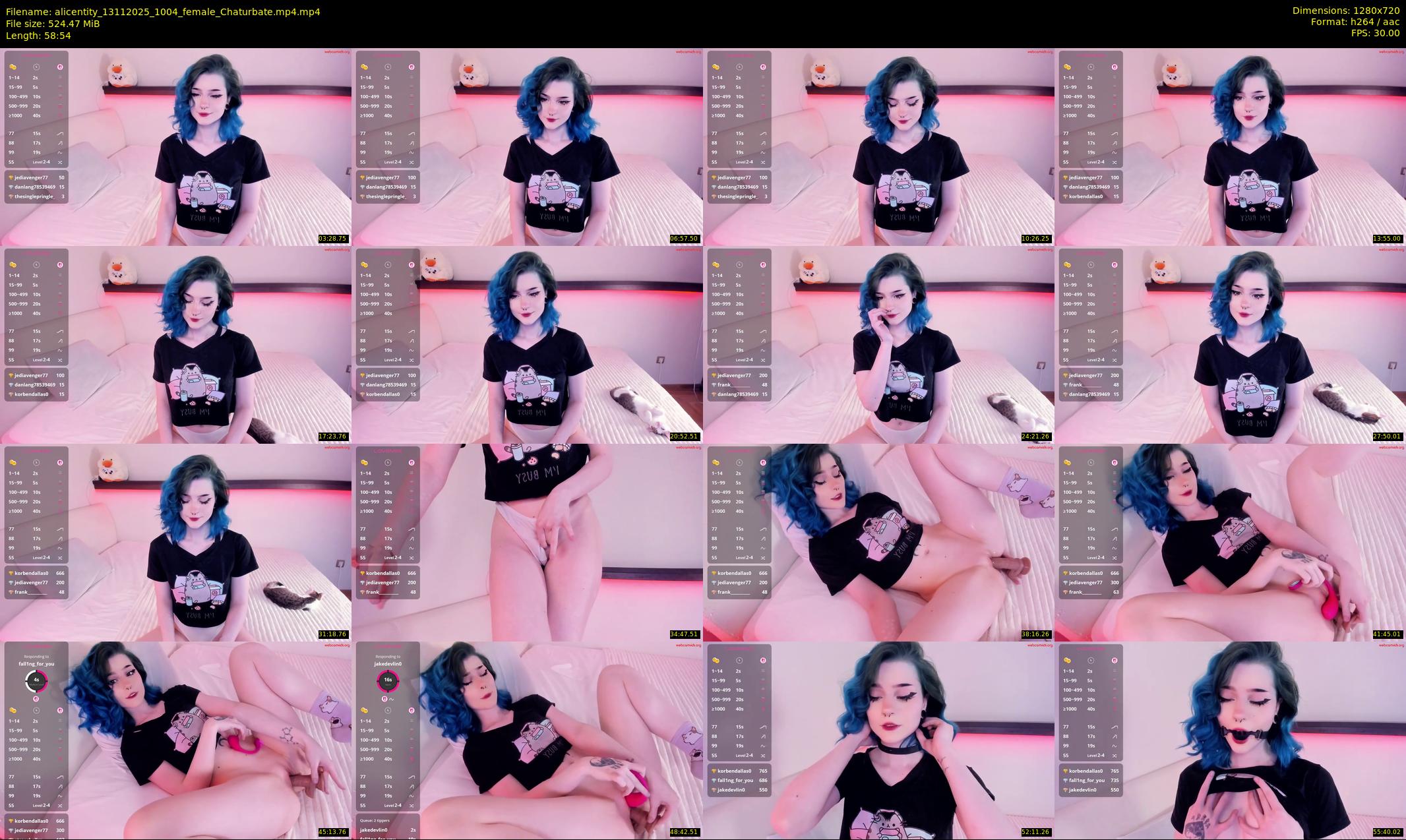 alicentity — 59 minute Chaturbate female cam show recording, 720p, Nov 13, 2025