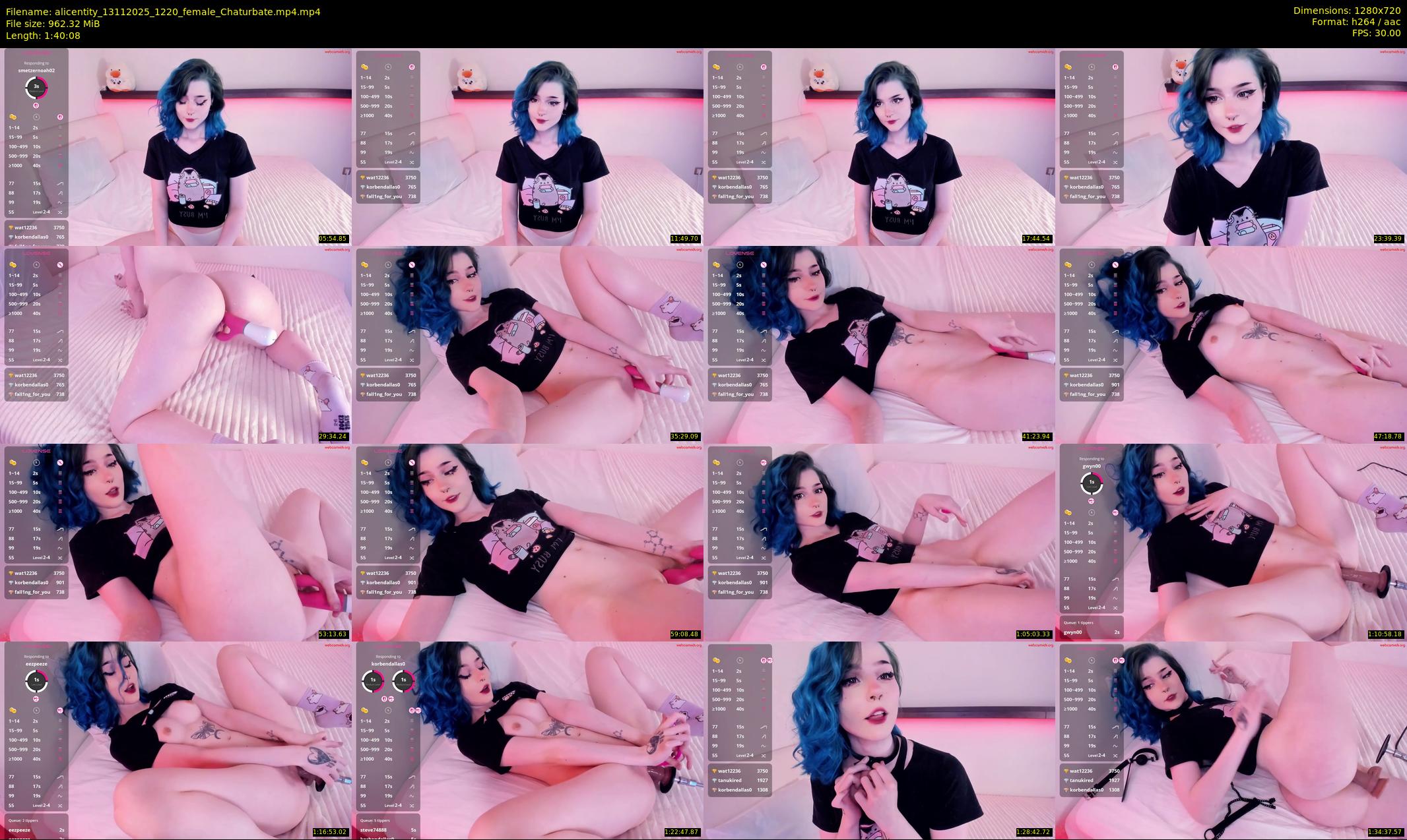 alicentity — 101 minute Chaturbate female cam show recording, 720p, Nov 13, 2025