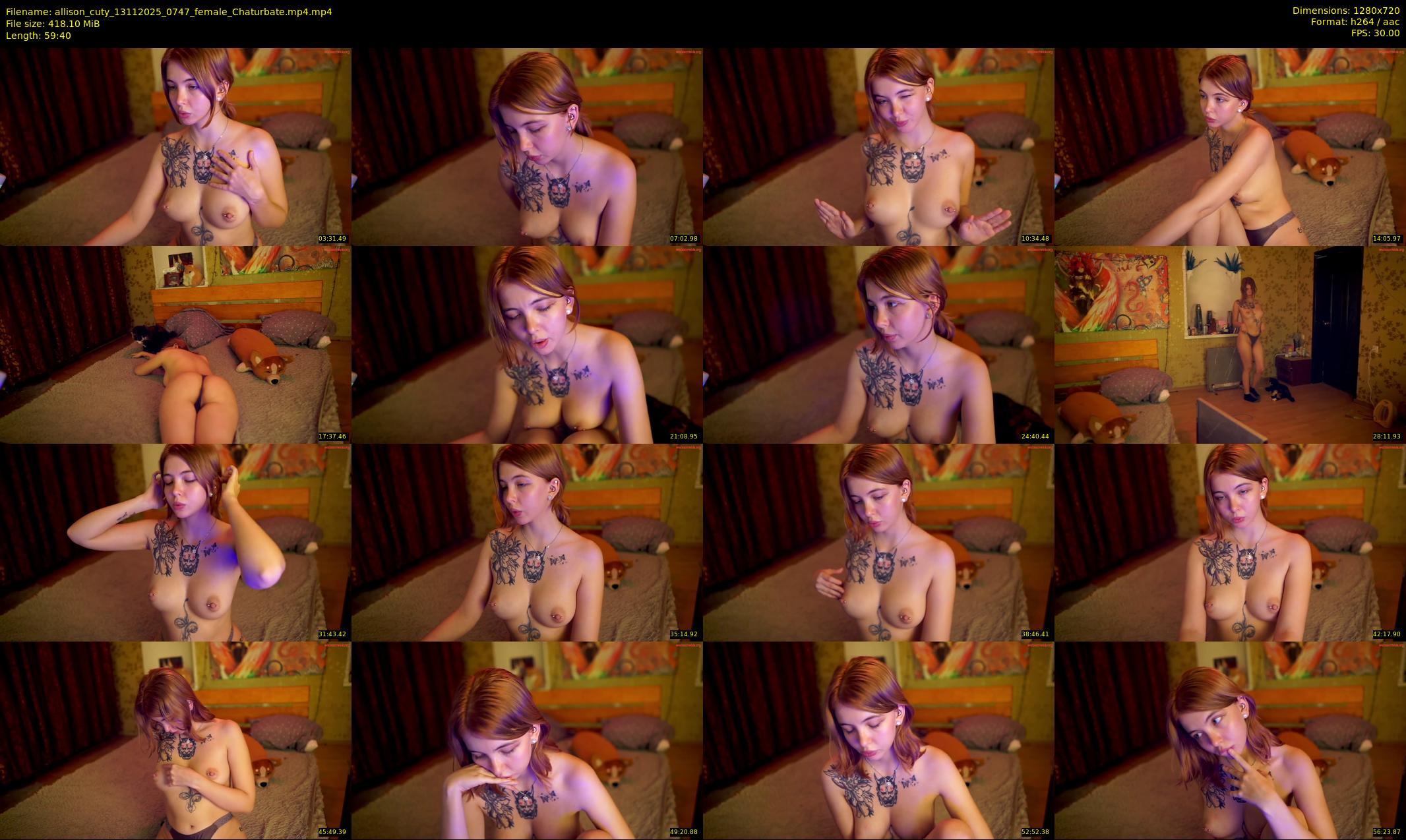 allison_cuty — 60 minute Chaturbate female cam show recording, 720p, Nov 13, 2025