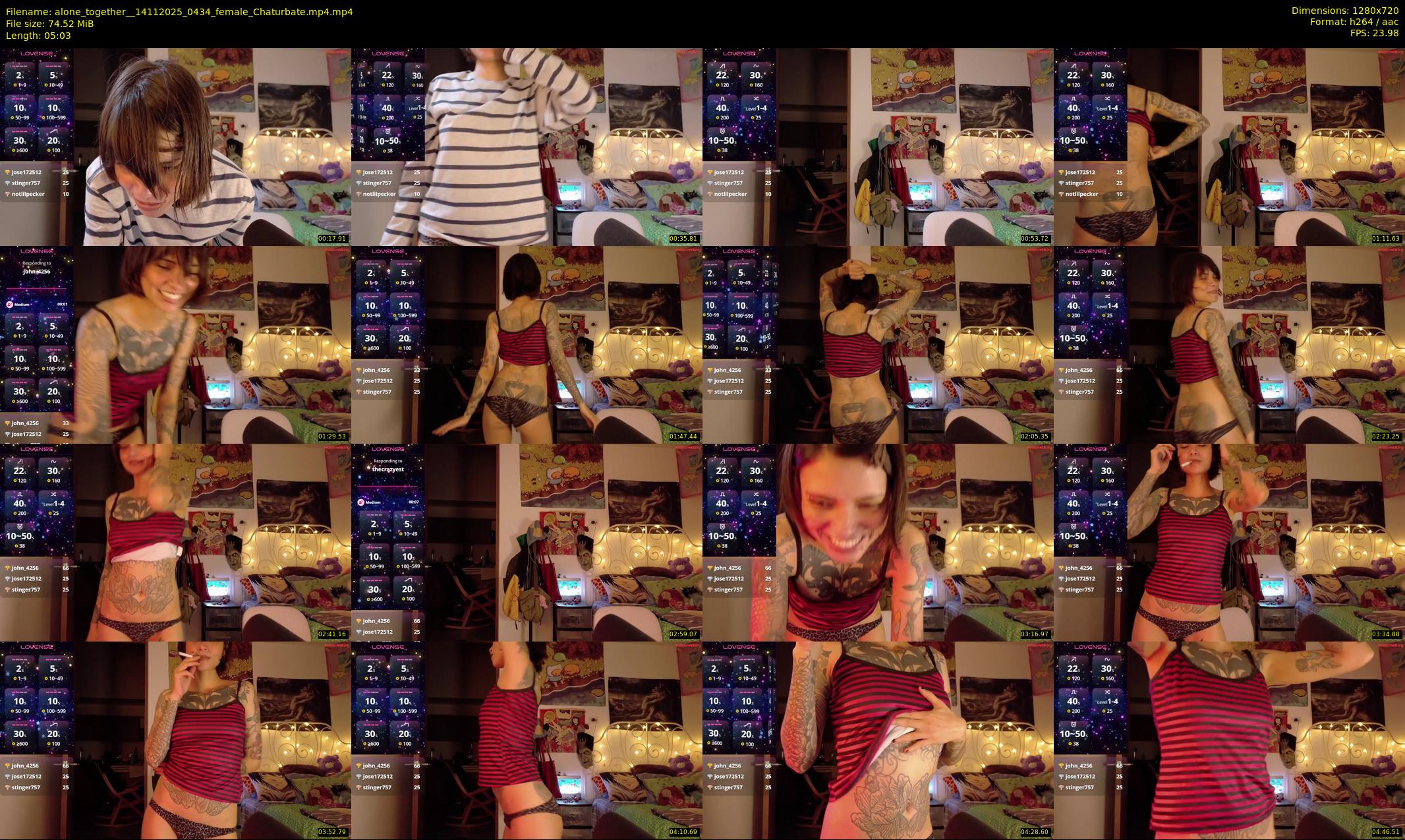 alone_together_ — 6 minute Chaturbate female cam show recording, 720p, Nov 14, 2025