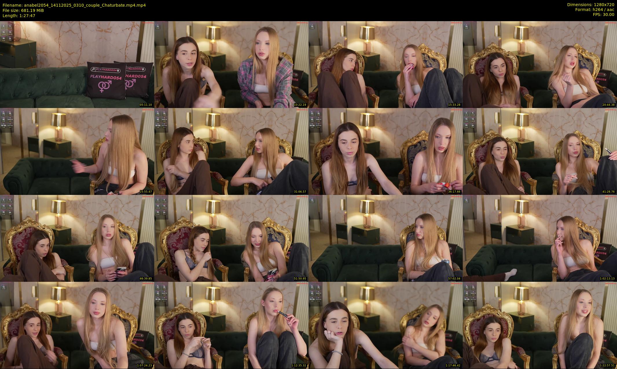 anabel2054 — 88 minute Chaturbate female cam show recording, 720p, Nov 14, 2025