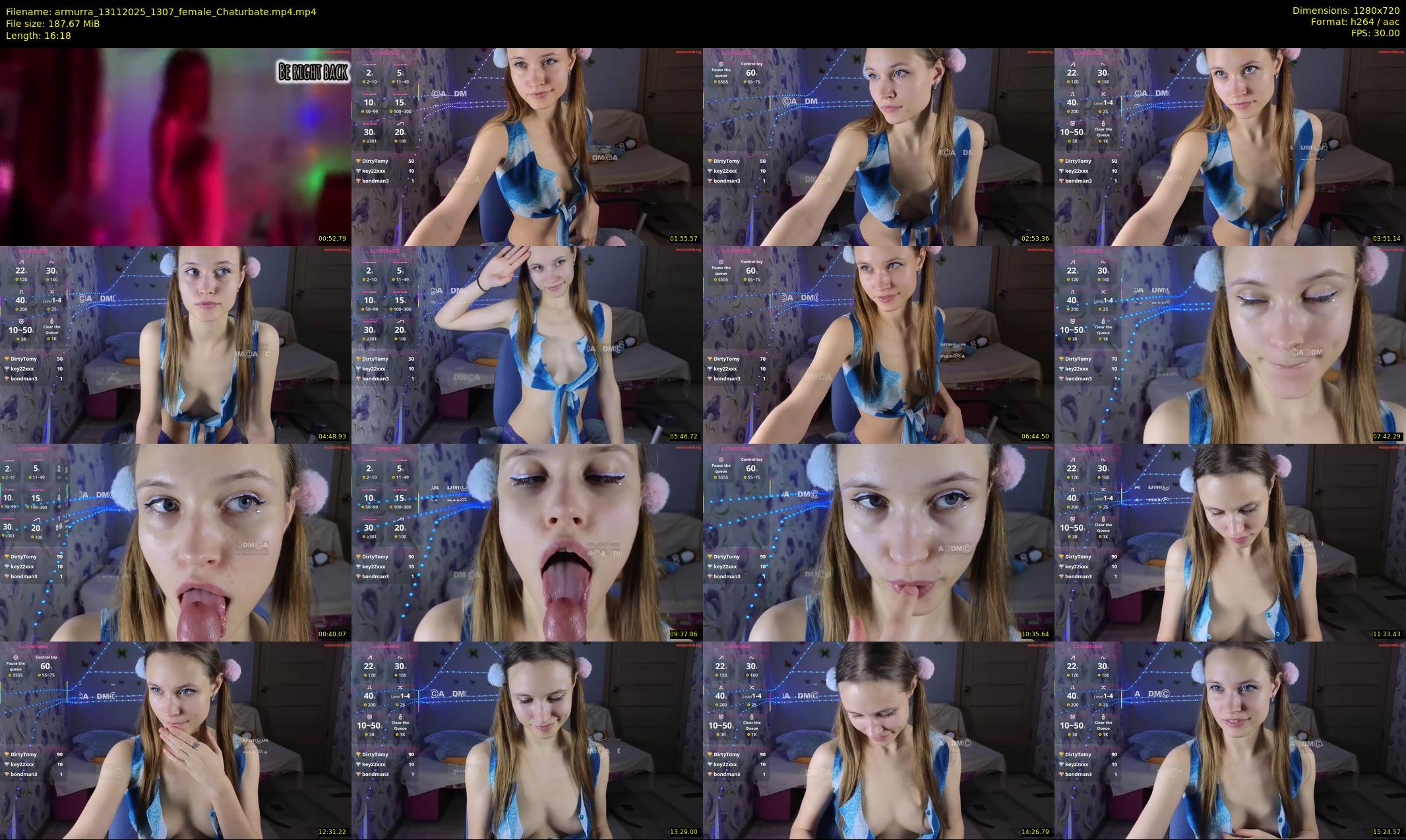 armurra — 17 minute Chaturbate female cam show recording, 720p, Nov 13, 2025