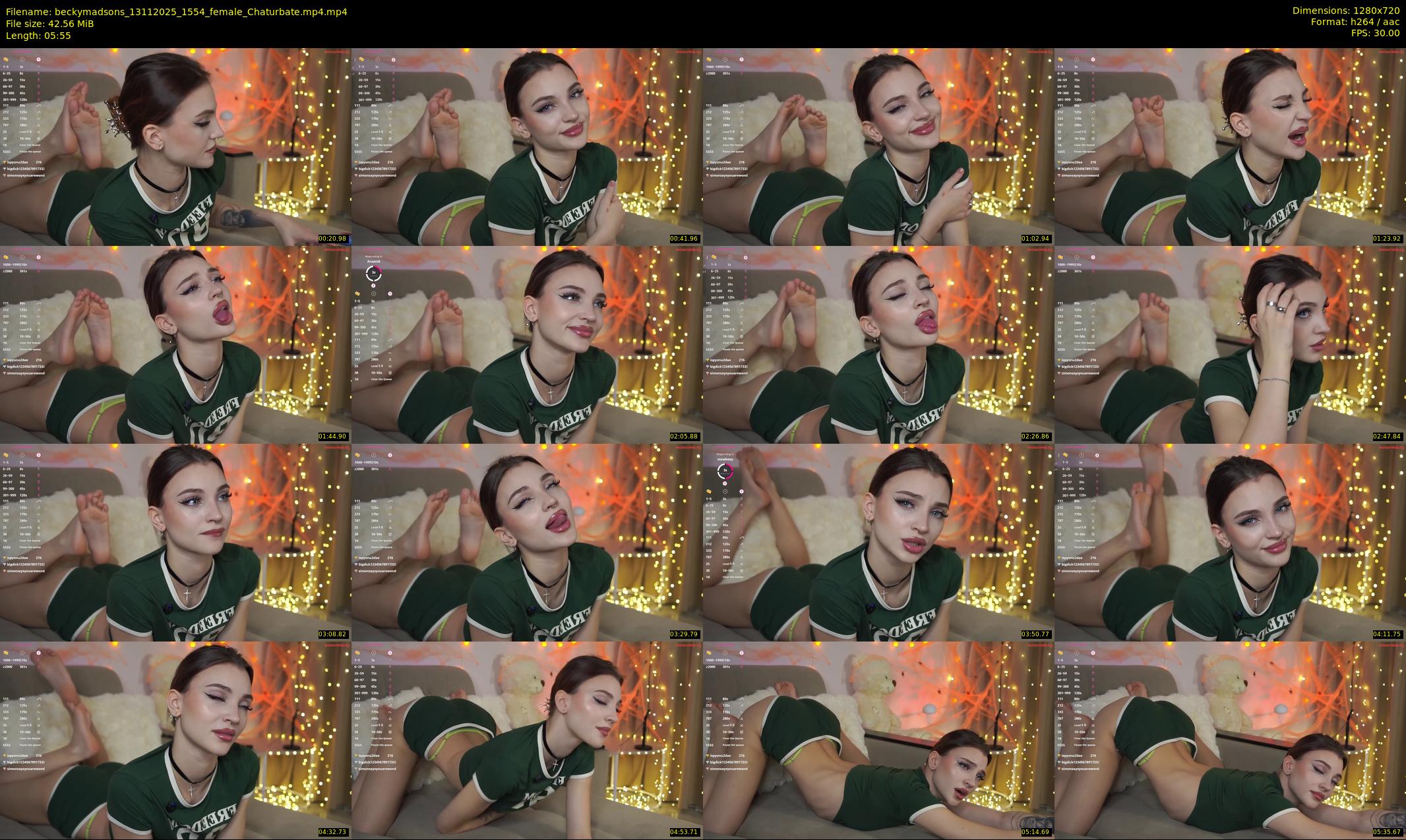 beckymadsons — 6 minute Chaturbate female cam show recording, 720p, Nov 13, 2025