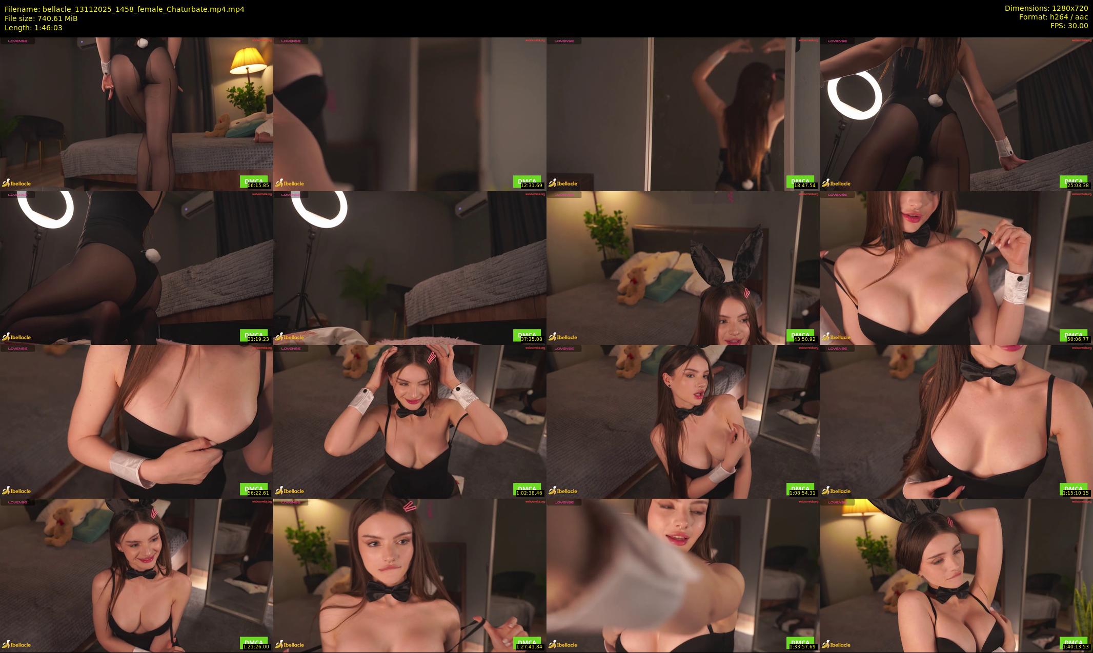 bellacle — 107 minute Chaturbate female cam show recording, 720p, Nov 13, 2025