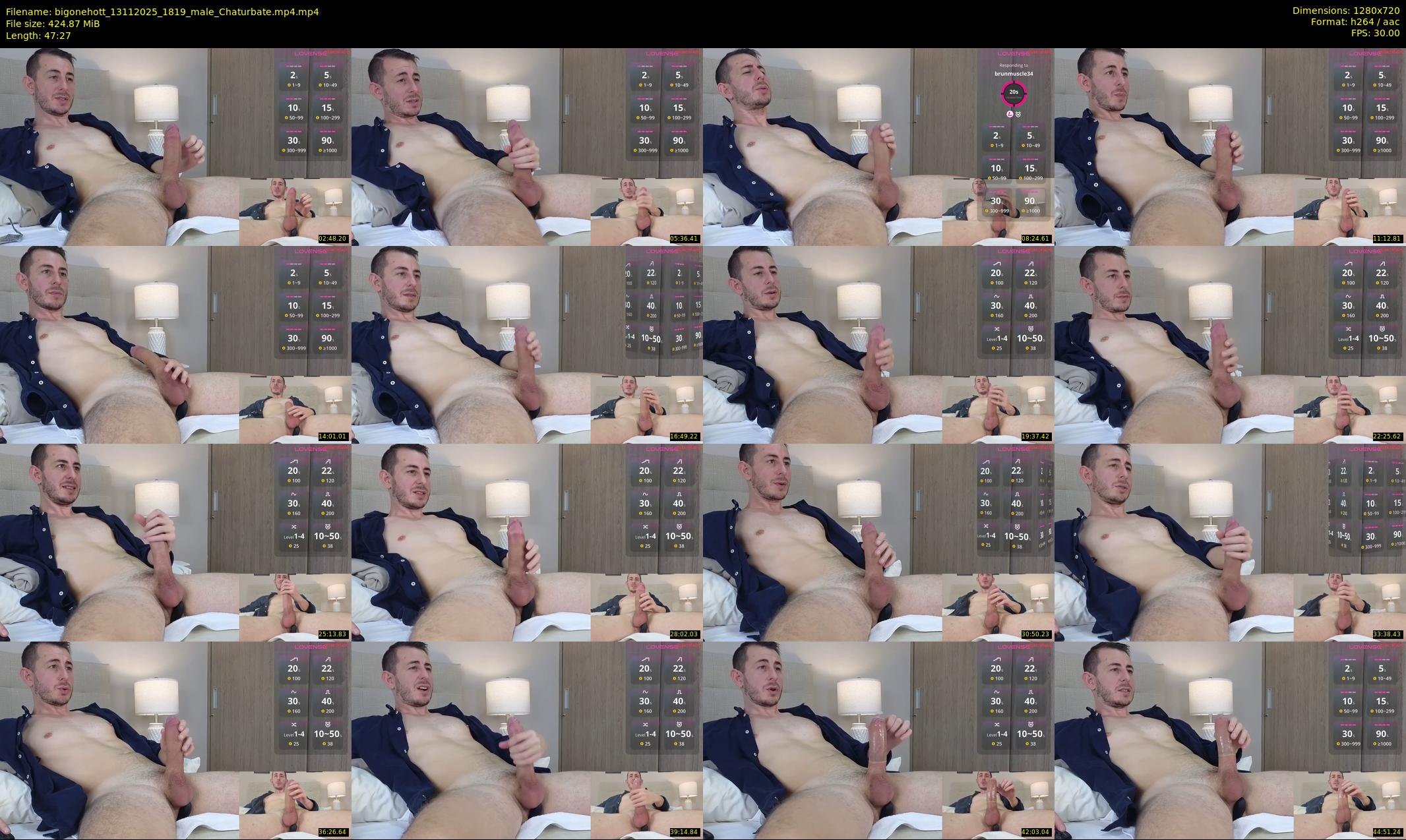bigonehott — 48 minute Chaturbate male cam show recording, 720p, Nov 13, 2025