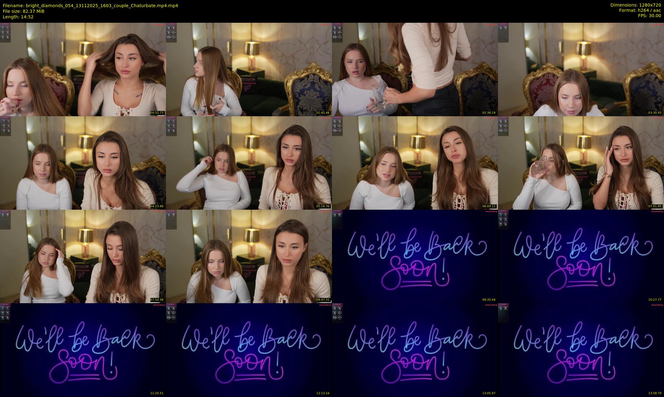 bright_diamonds_054 — 15 minute Chaturbate couple cam show recording, 720p, Nov 13, 2025