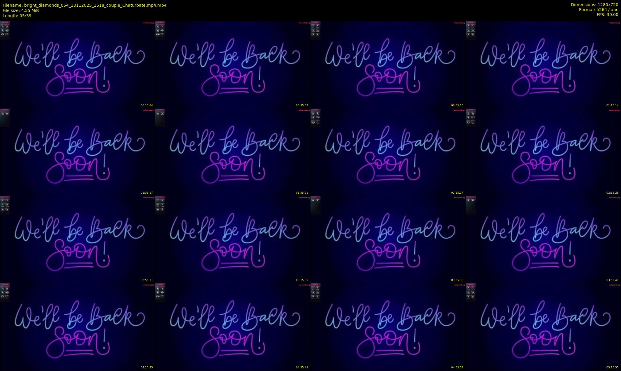 bright_diamonds_054 — 6 minute Chaturbate couple cam show recording, 720p, Nov 13, 2025