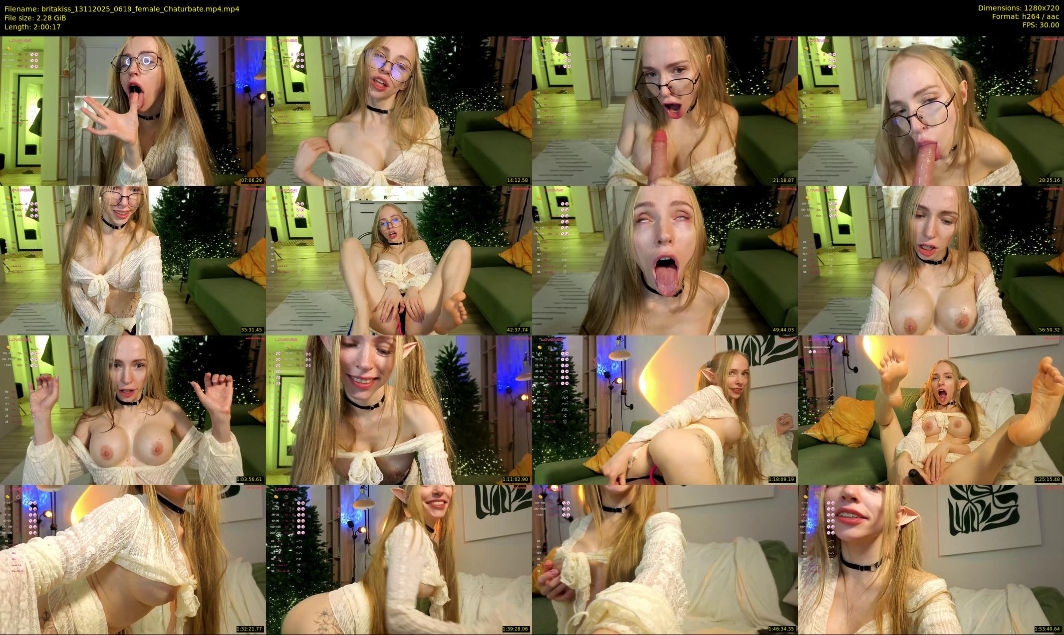britakiss — 121 minute Chaturbate female cam show recording, 720p, Nov 13, 2025