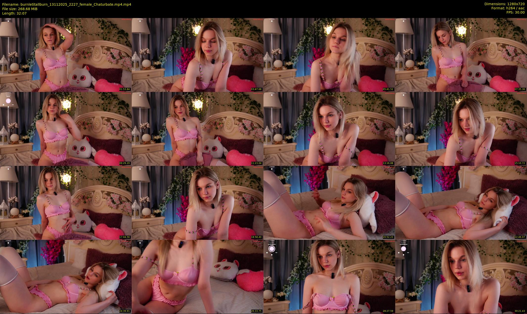 burnletitallburn — 33 minute Chaturbate female cam show recording, 720p, Nov 13, 2025