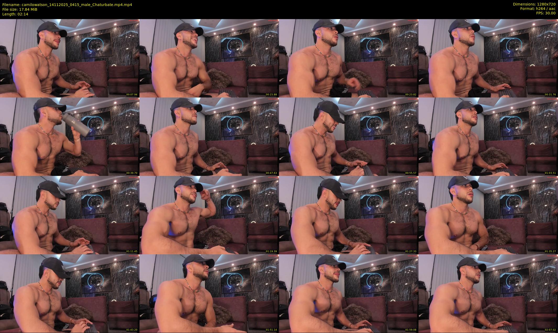 camilowatson — 3 minute Chaturbate male cam show recording, 720p, Nov 14, 2025