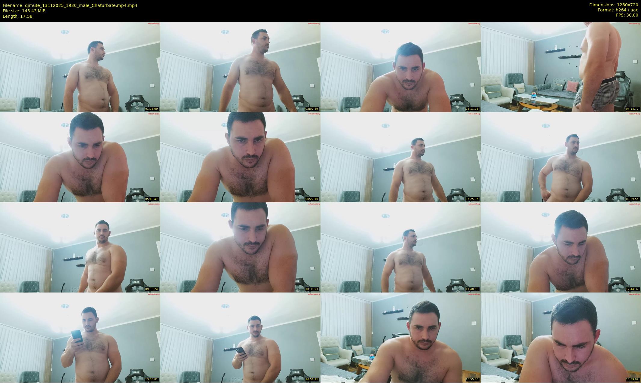 djmute — 18 minute Chaturbate male cam show recording, 720p, Nov 13, 2025