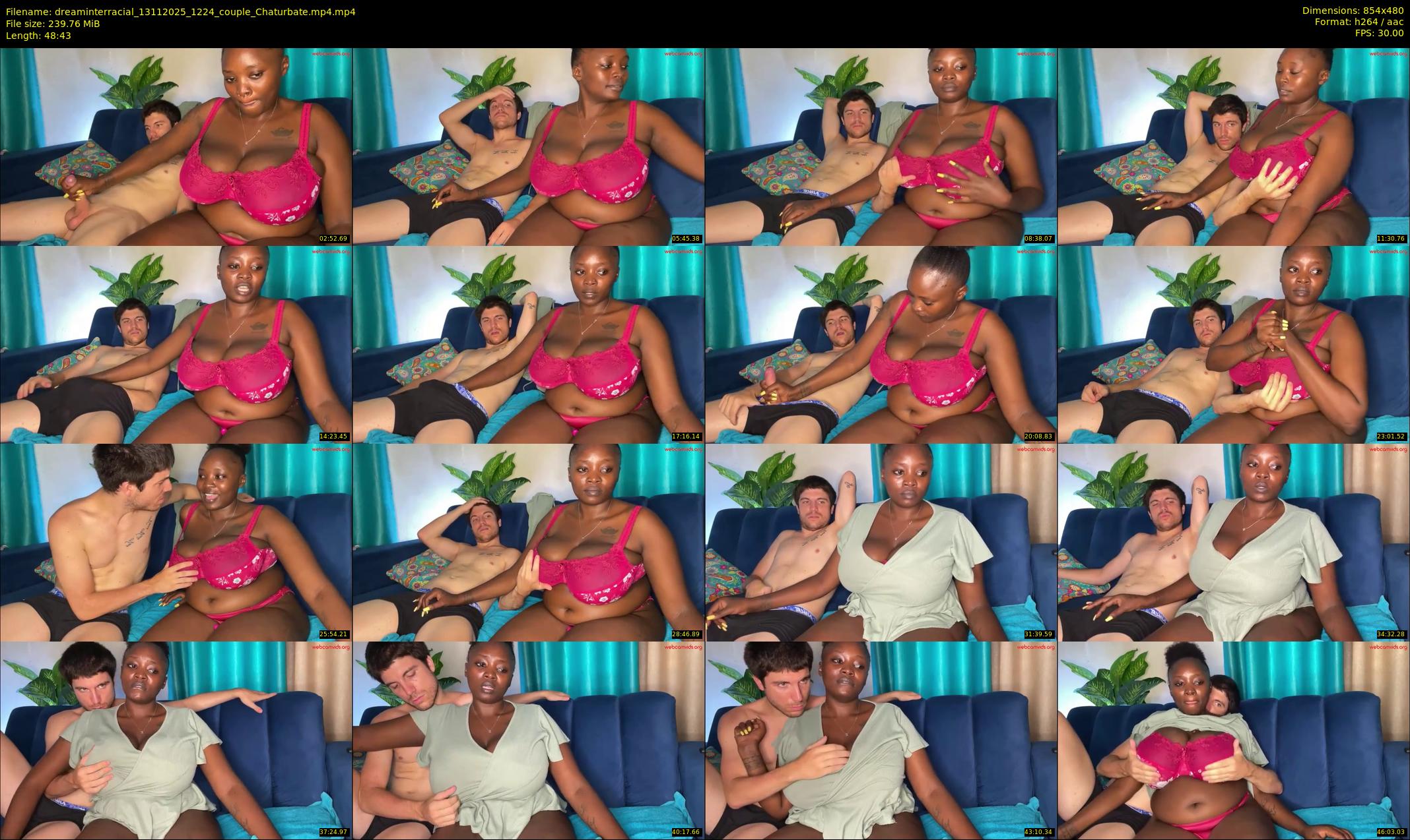 dreaminterracial — 49 minute Chaturbate couple cam show recording, 480p, Nov 13, 2025