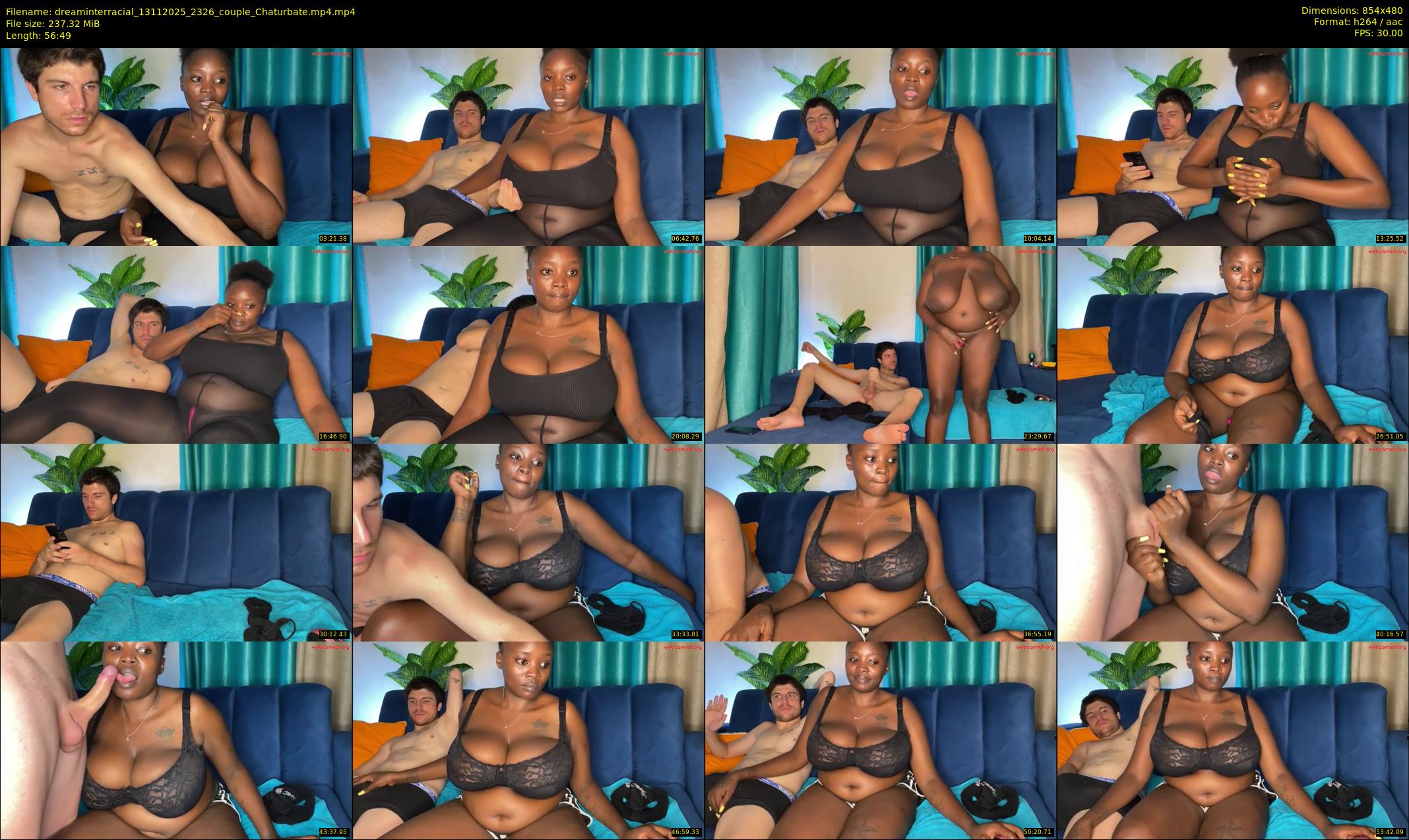 dreaminterracial — 57 minute Chaturbate couple cam show recording, 480p, Nov 13, 2025