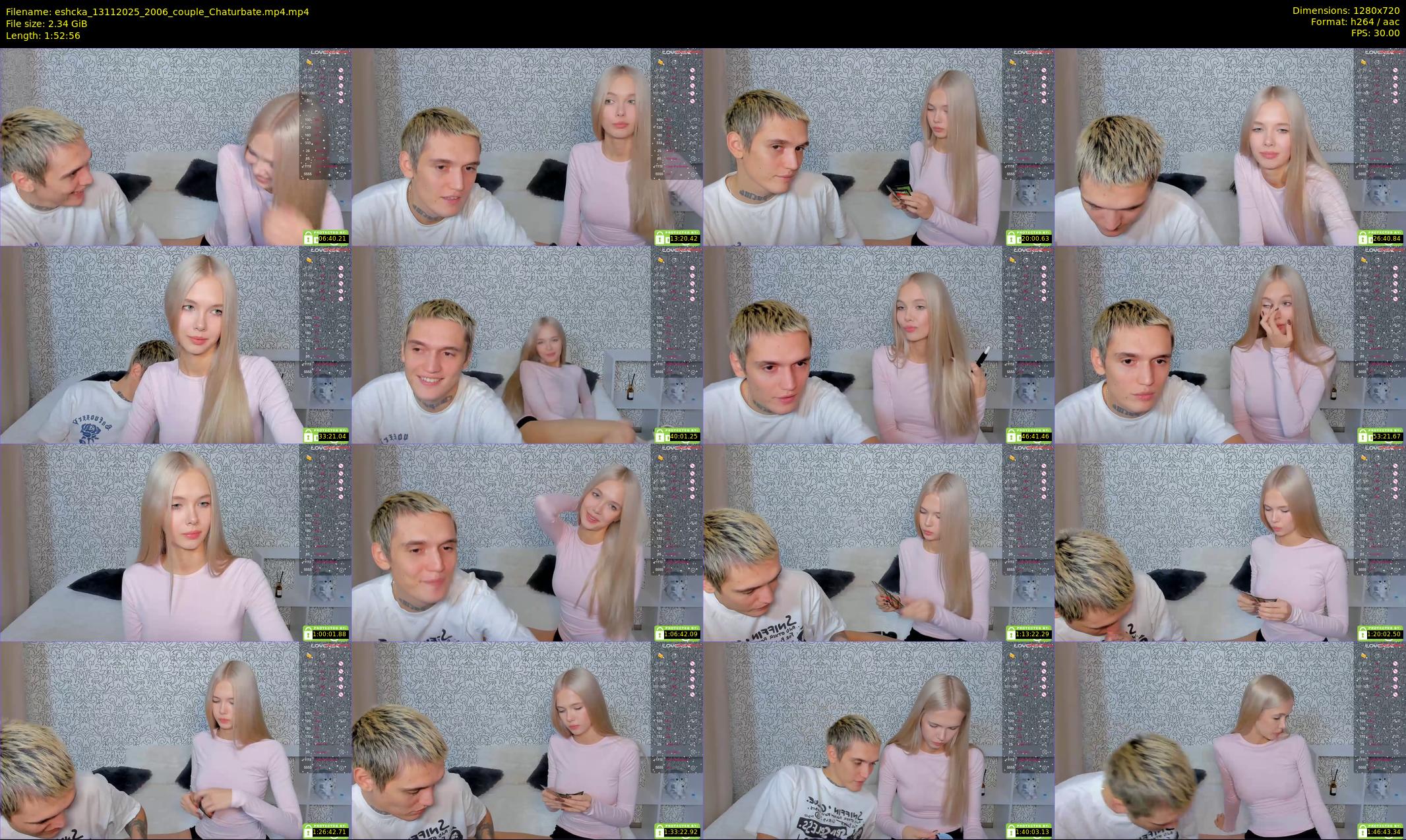 eshcka — 113 minute Chaturbate couple cam show recording, 720p, Nov 13, 2025