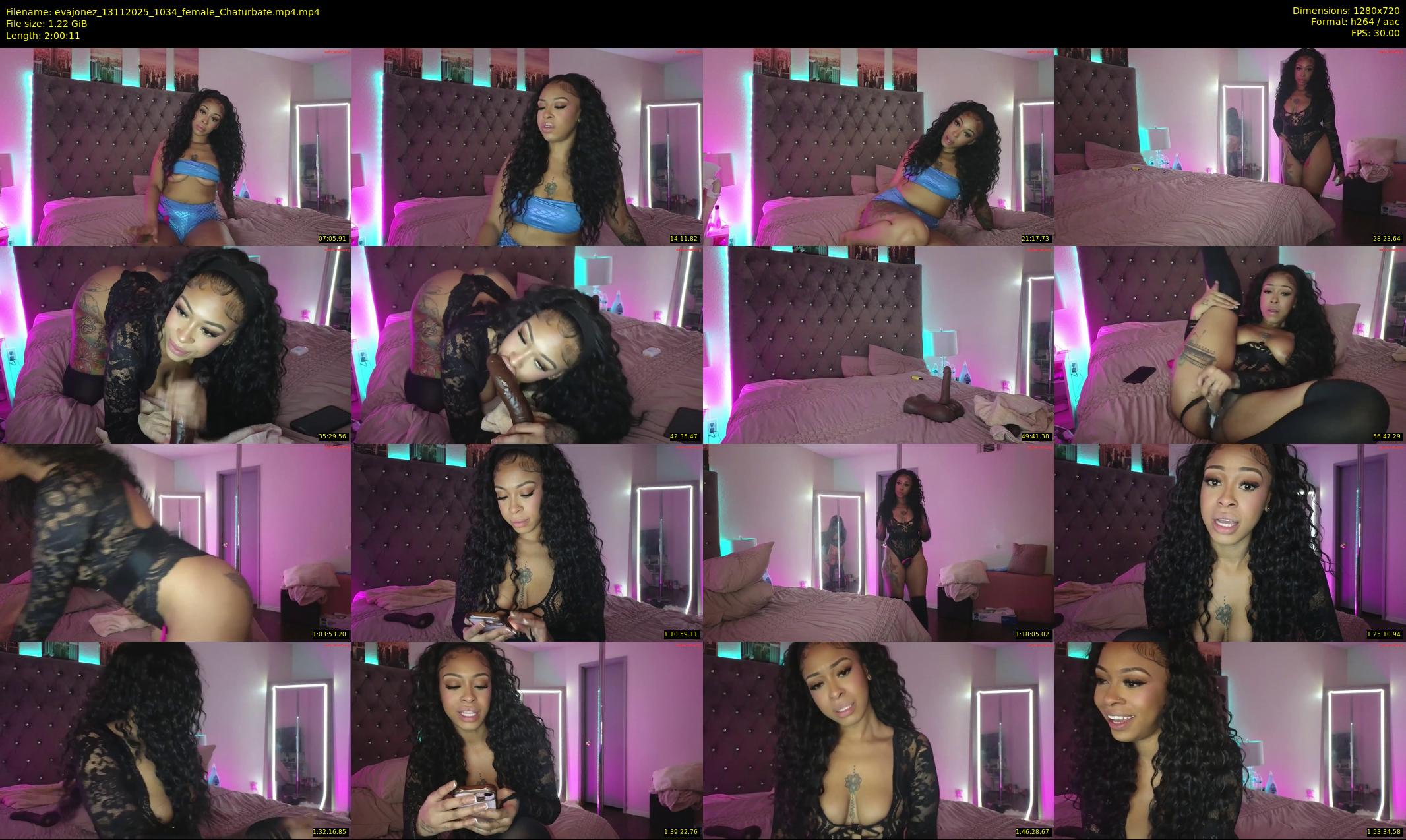 evajonez — 121 minute Chaturbate female cam show recording, 720p, Nov 13, 2025